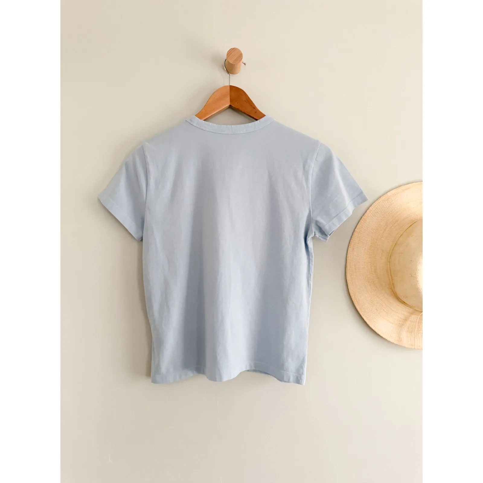 Madewell | NWT The Perfect Crewneck Tee Allday Jersey Iced Blue | Sz XXS - Image 7