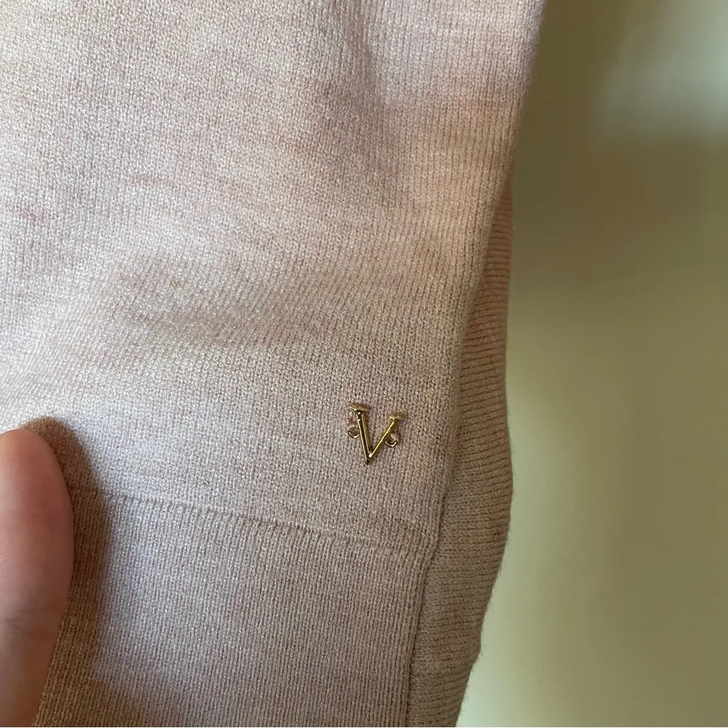 Victoria’s Secret Baby Pink Open Back 3/4 Sleeve Balletcore Sweater Small - Image 3