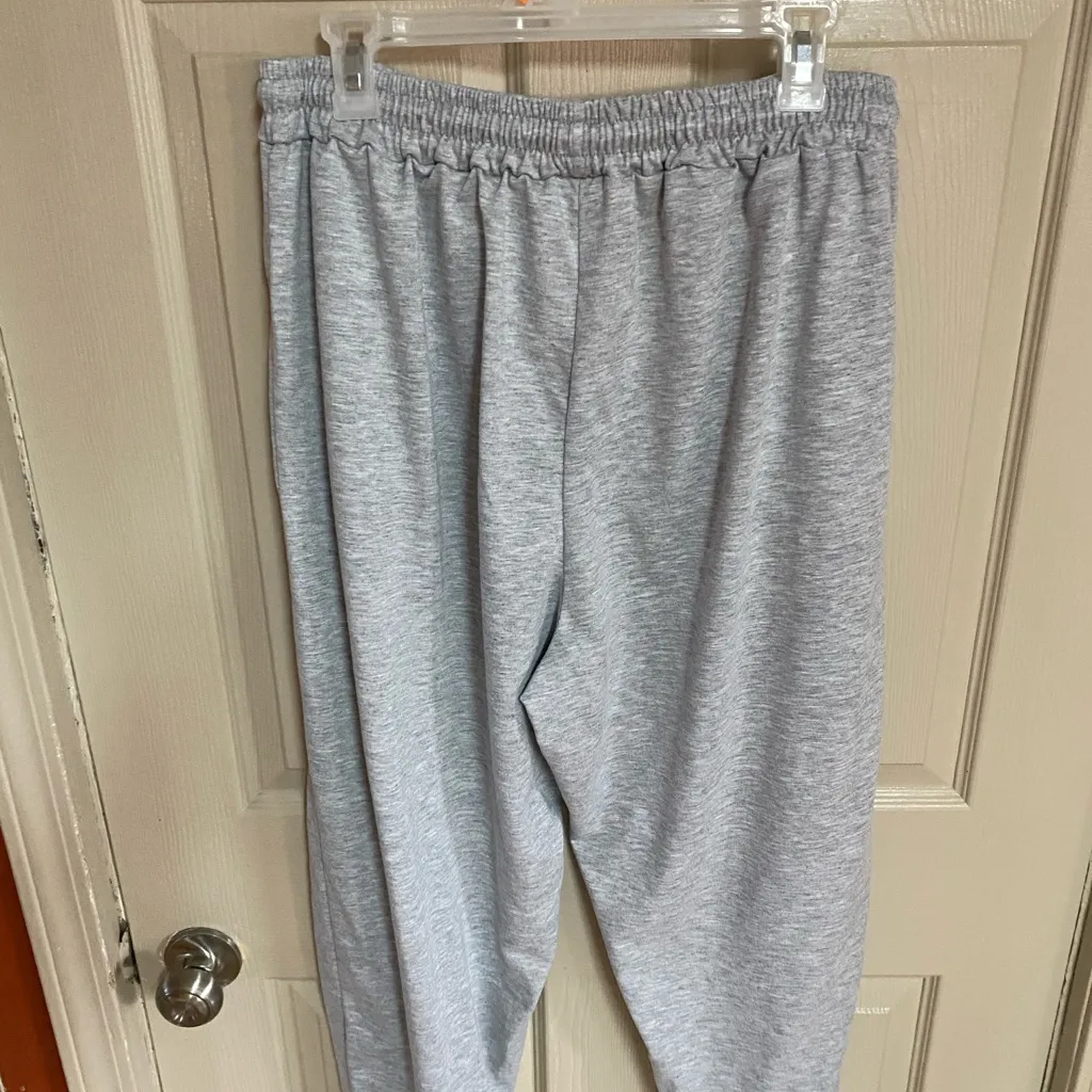 Stylish Gray Joggers with Graphic Design Size undefined - Image 7