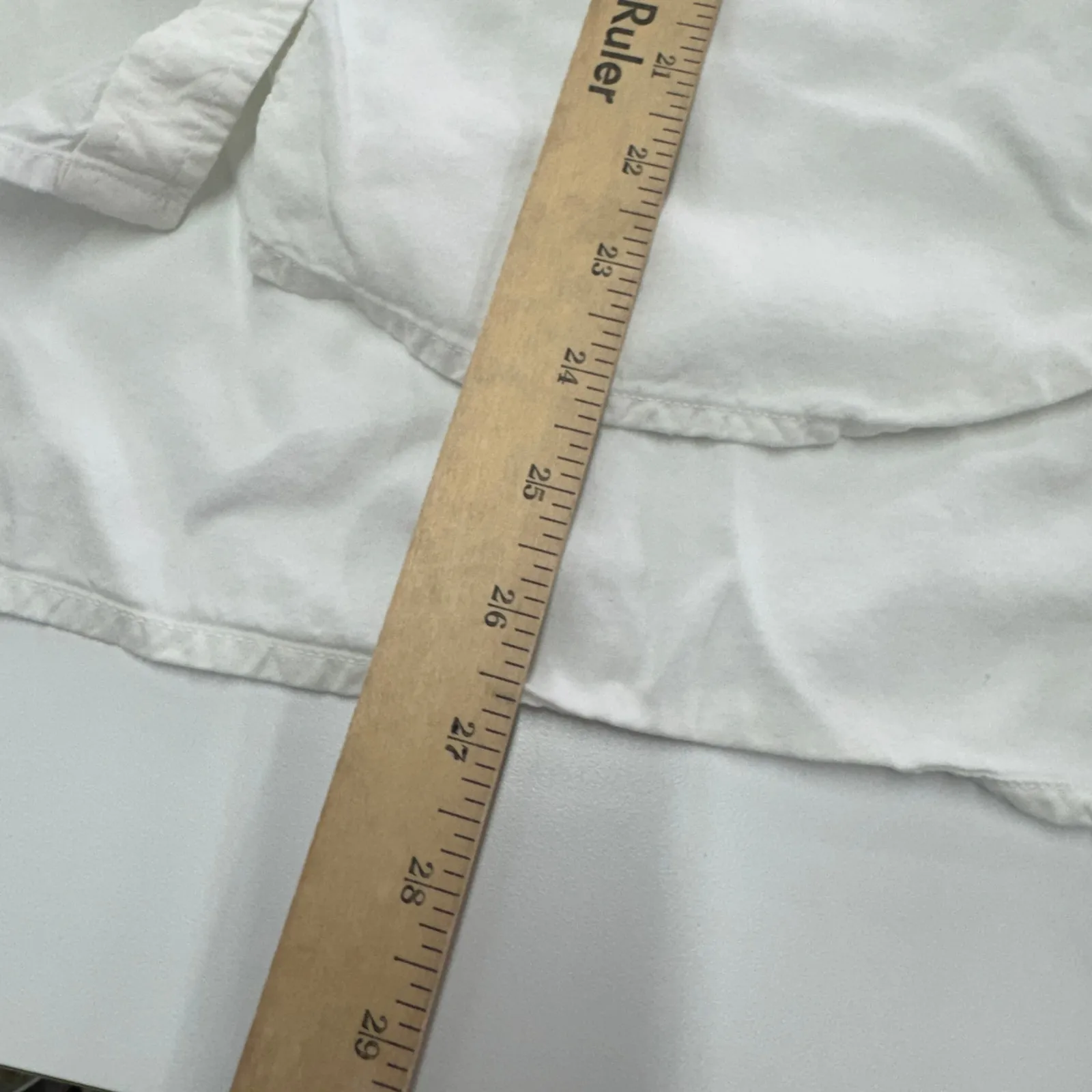 Bella Dahl Top Womens Medium White Effortless Shirt‎ Tail Button Down Oversized - Image 8