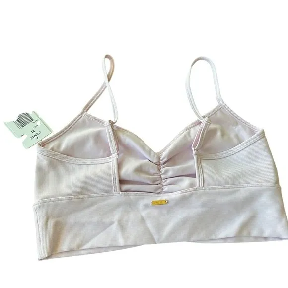 L*Space Active Size XL Soren Sports Bra Crop Top Pastel Pink Yoga Loungewear NWT - Image 5