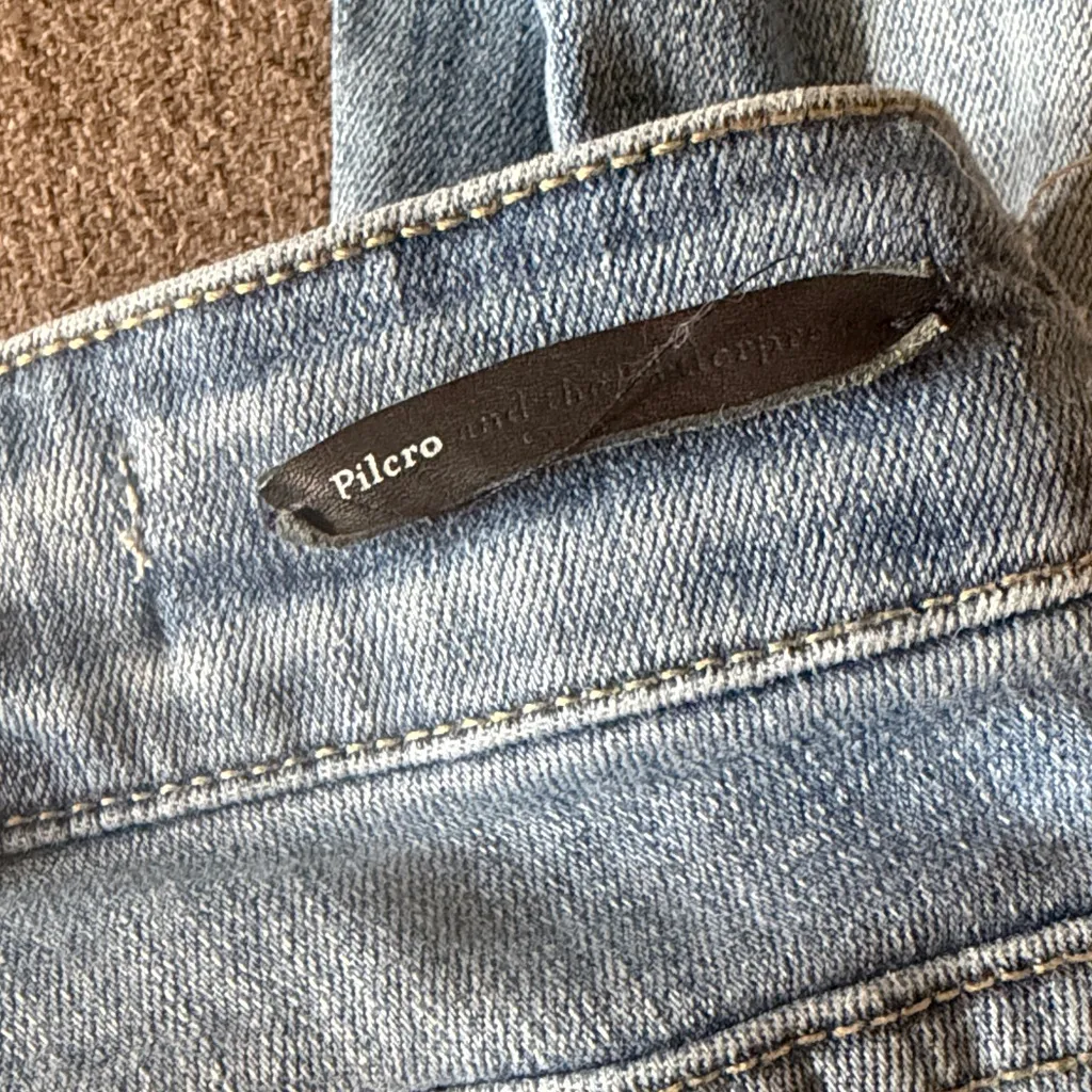 Anthropologie Pilcro & The Letter Press Blue Distressed Skinny Jeans - Image 6