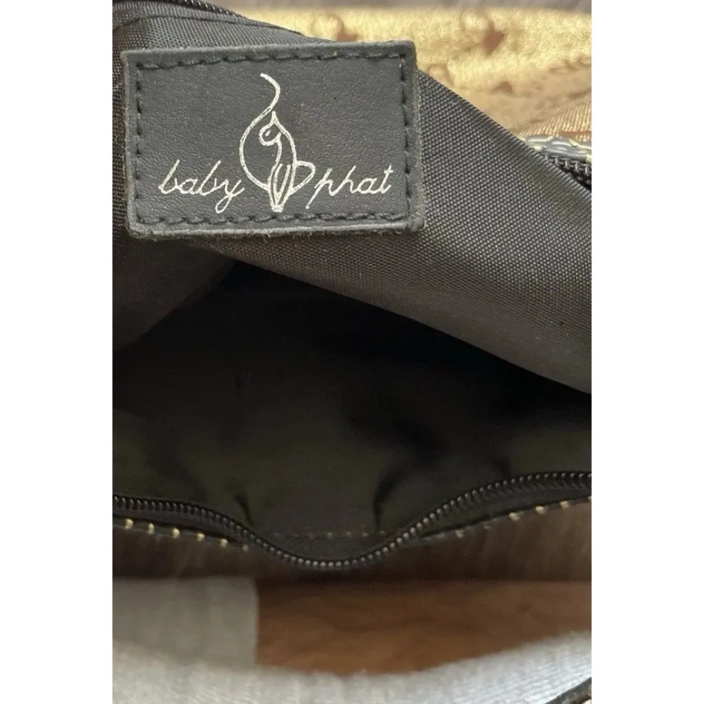 Vintage Baby Phat Snake Skin Shoulder Hand Bag Gold Black White Stones NWT RARE - Image 15