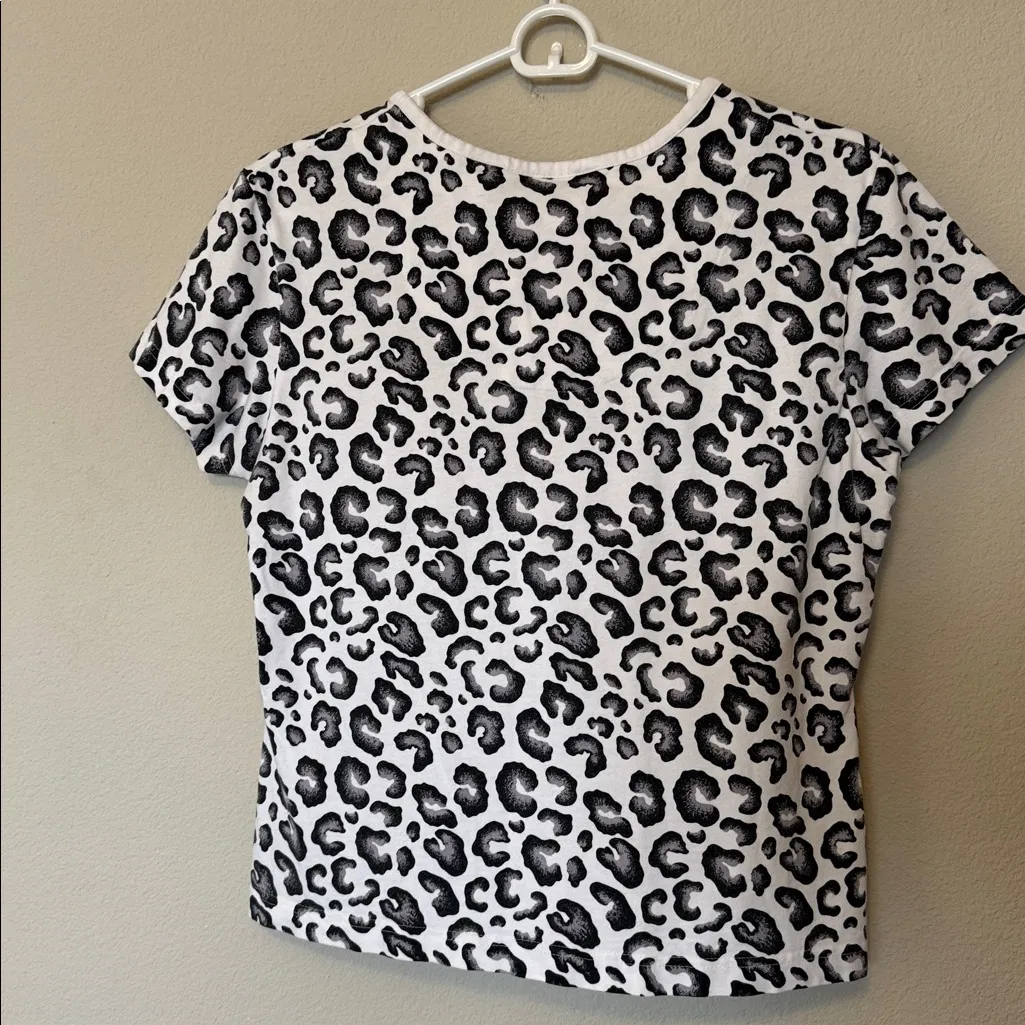 Westbound 100%Cotton Black and White Animal Print Tee - Image 2