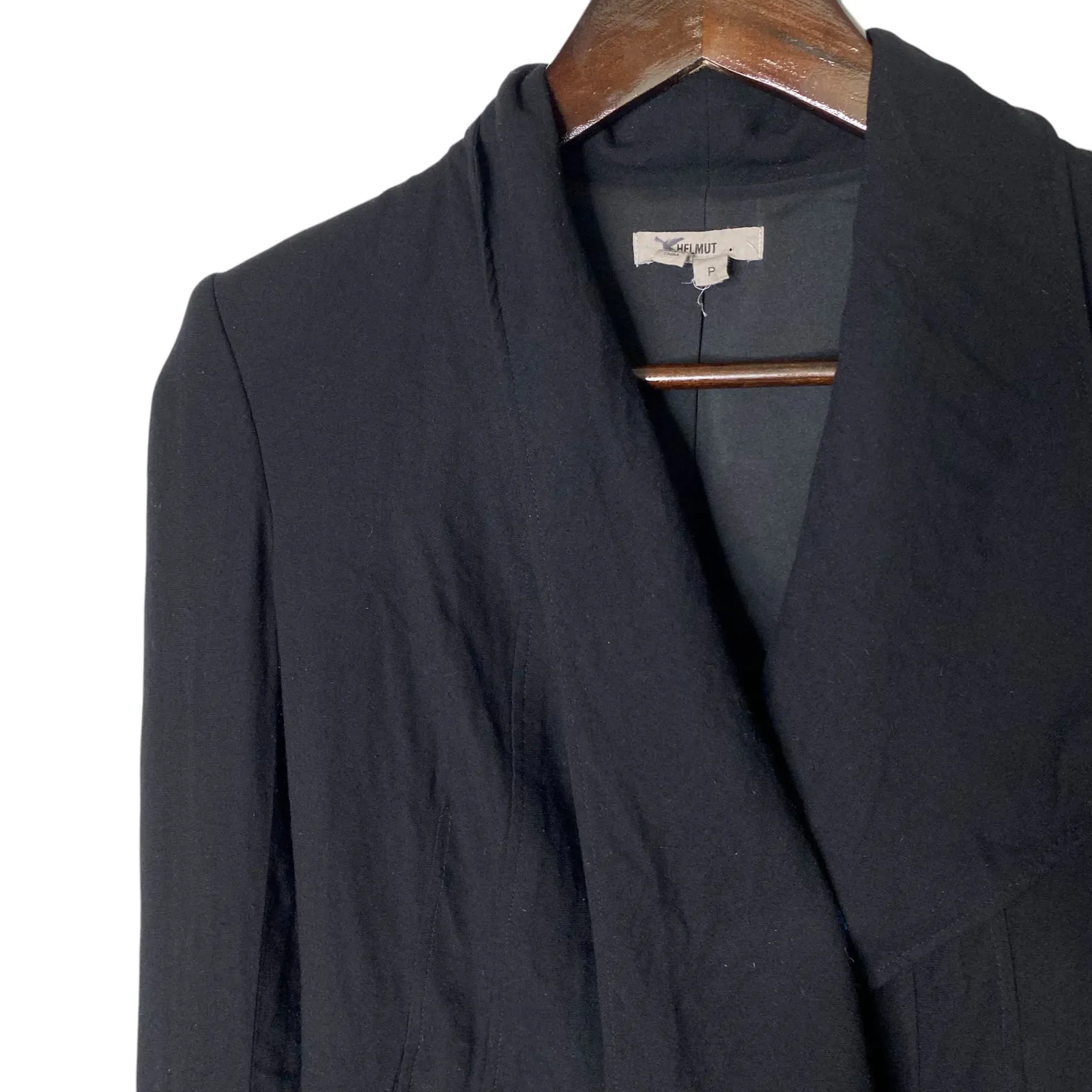 Helmut Lang  Flash Drape Blazer Black XS - Image 3