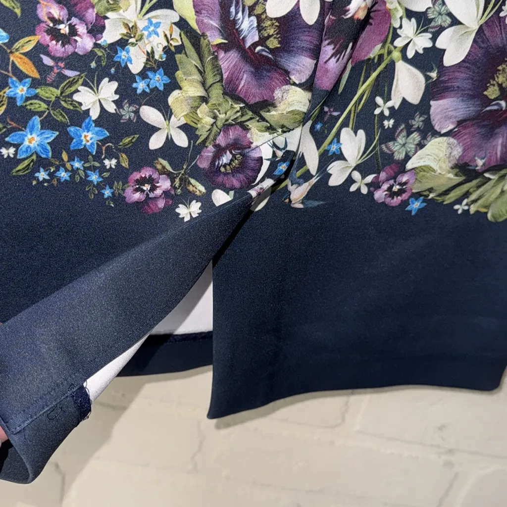 Ted Baker skirt Carpi Entangled Enchantment Floral Butterfly Pencil 2 Navy NEW - Image 5