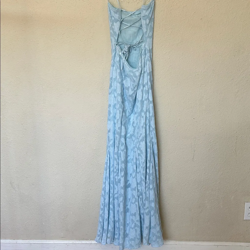 HOUSE OF CB 'Joan' Bluebell Lace Up Back Maxi Dress NWOT‎ Size S - Image 16