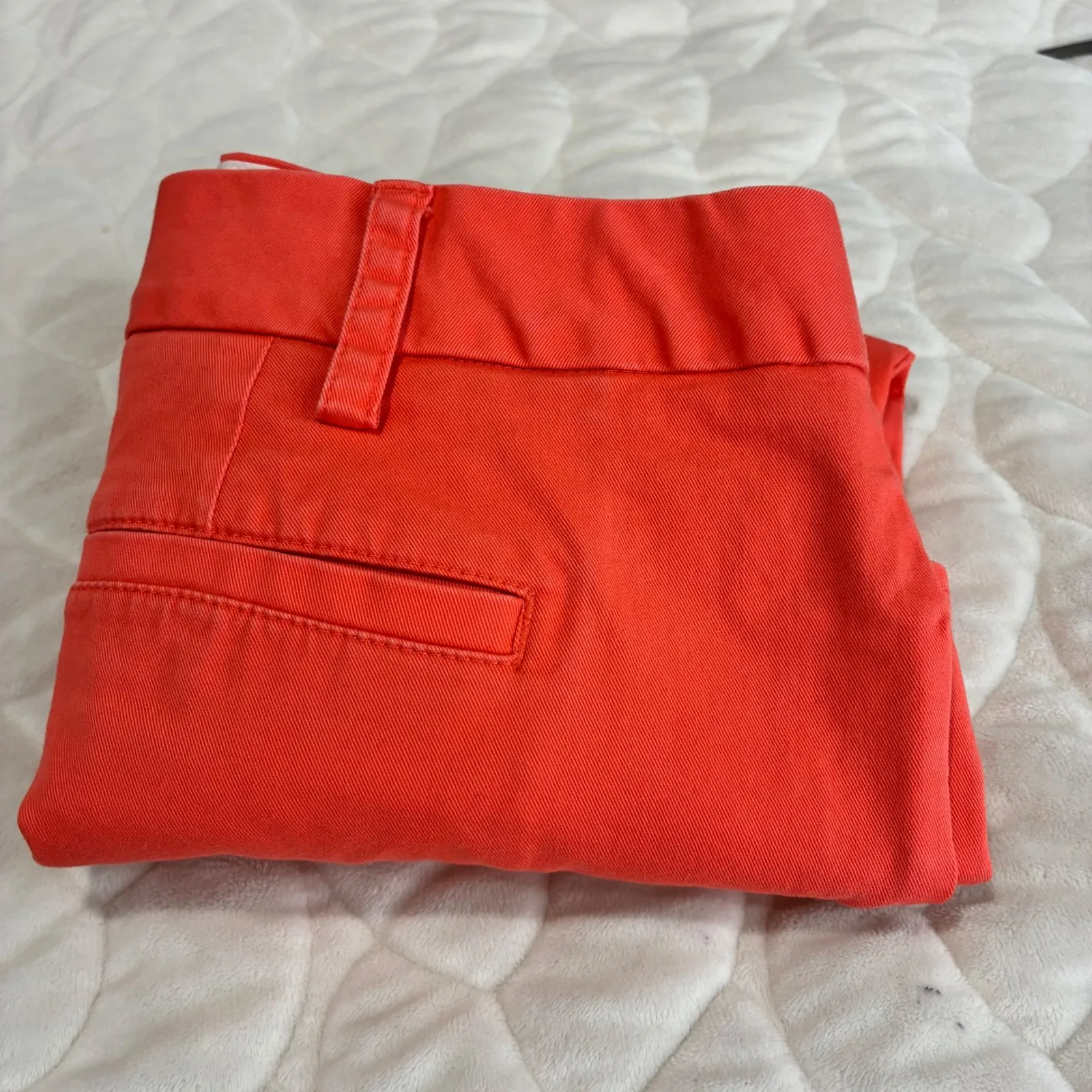 Lands End Womens Fit 2 Coral‎ Red Cotton Blend Shorts Size 16 Casual Vacation - Image 9