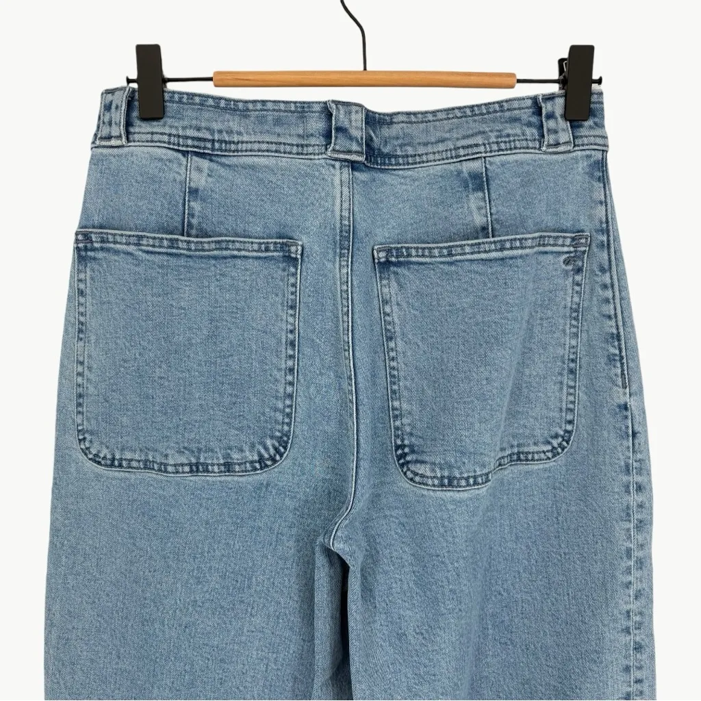 Madewell The Perfect Vintage Wide-Leg Front Seam Jean | Sz 28 | Paradelle Wash - Image 10