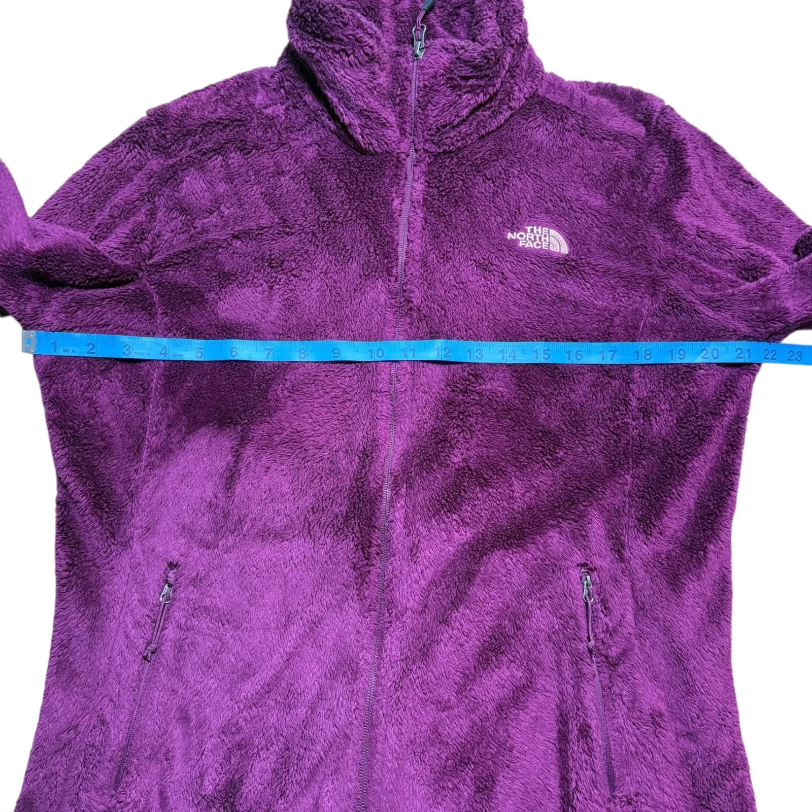 The North Face Osito Fleece Jacket Fuchsia Pink/Purple Womens Large Zip Cozy - Image 6
