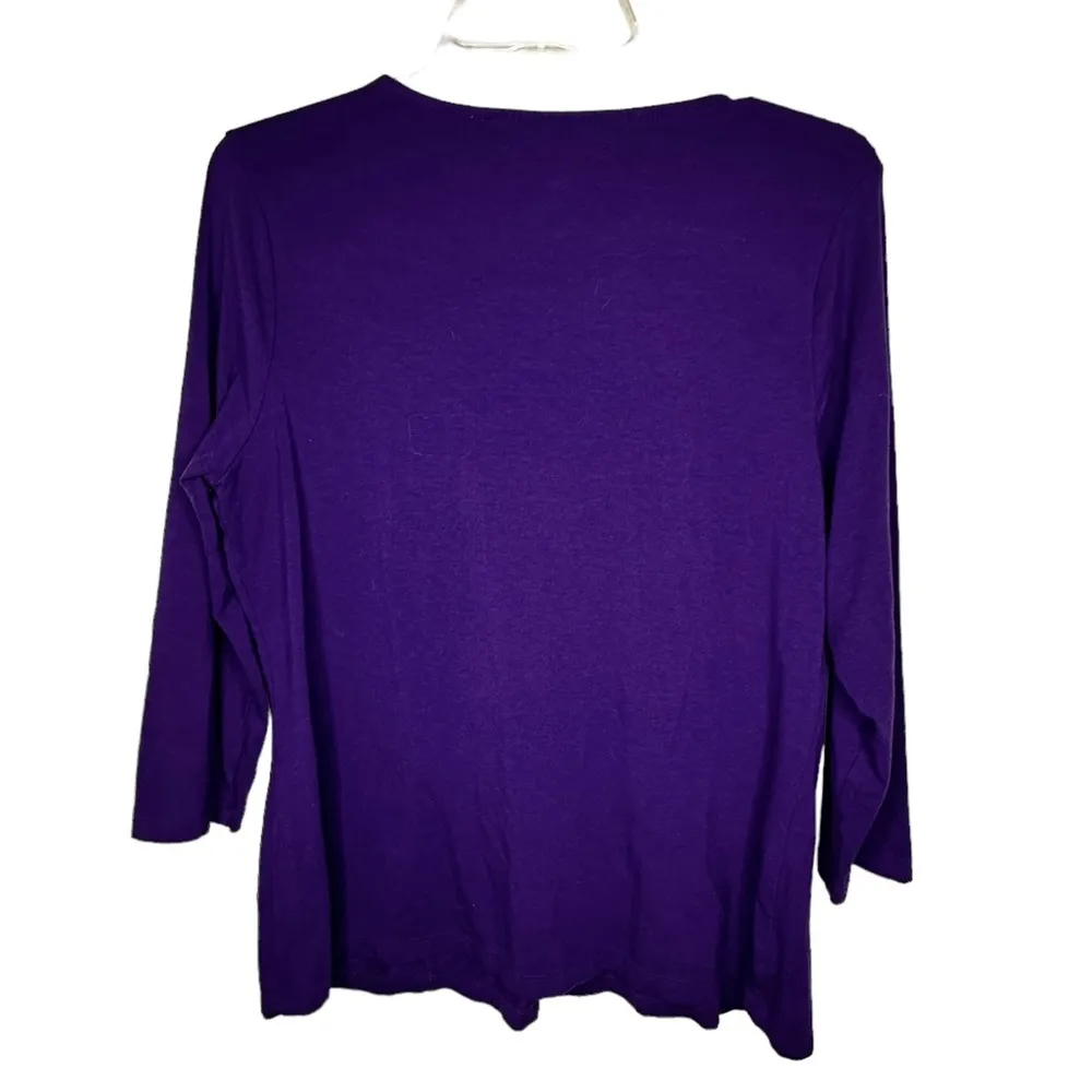 Liz Claiborne  Purple Top - Image 4