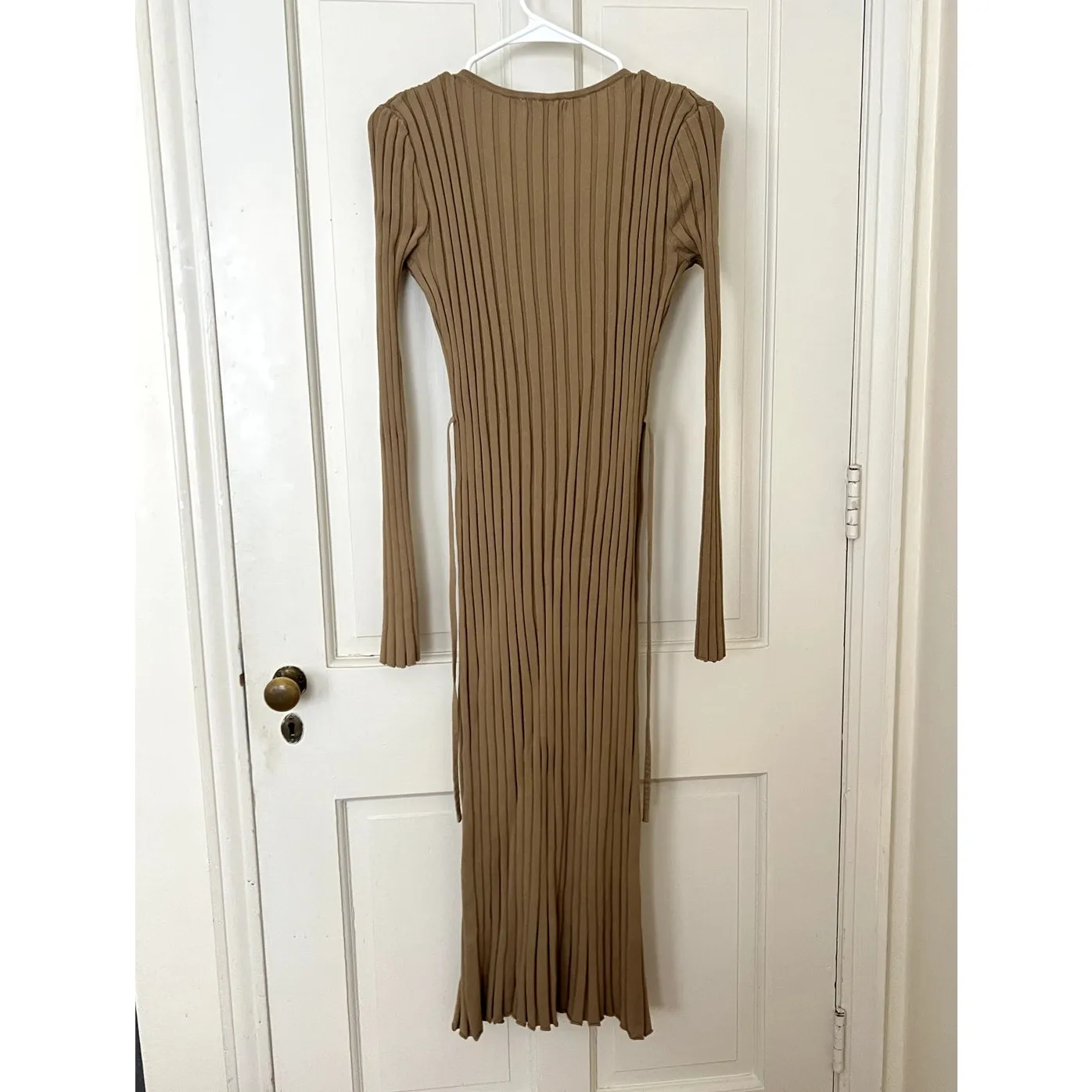 Showpo Blaire Midi Dress Long Sleeve Dress in Roasted Cashew size 10 - Image 5