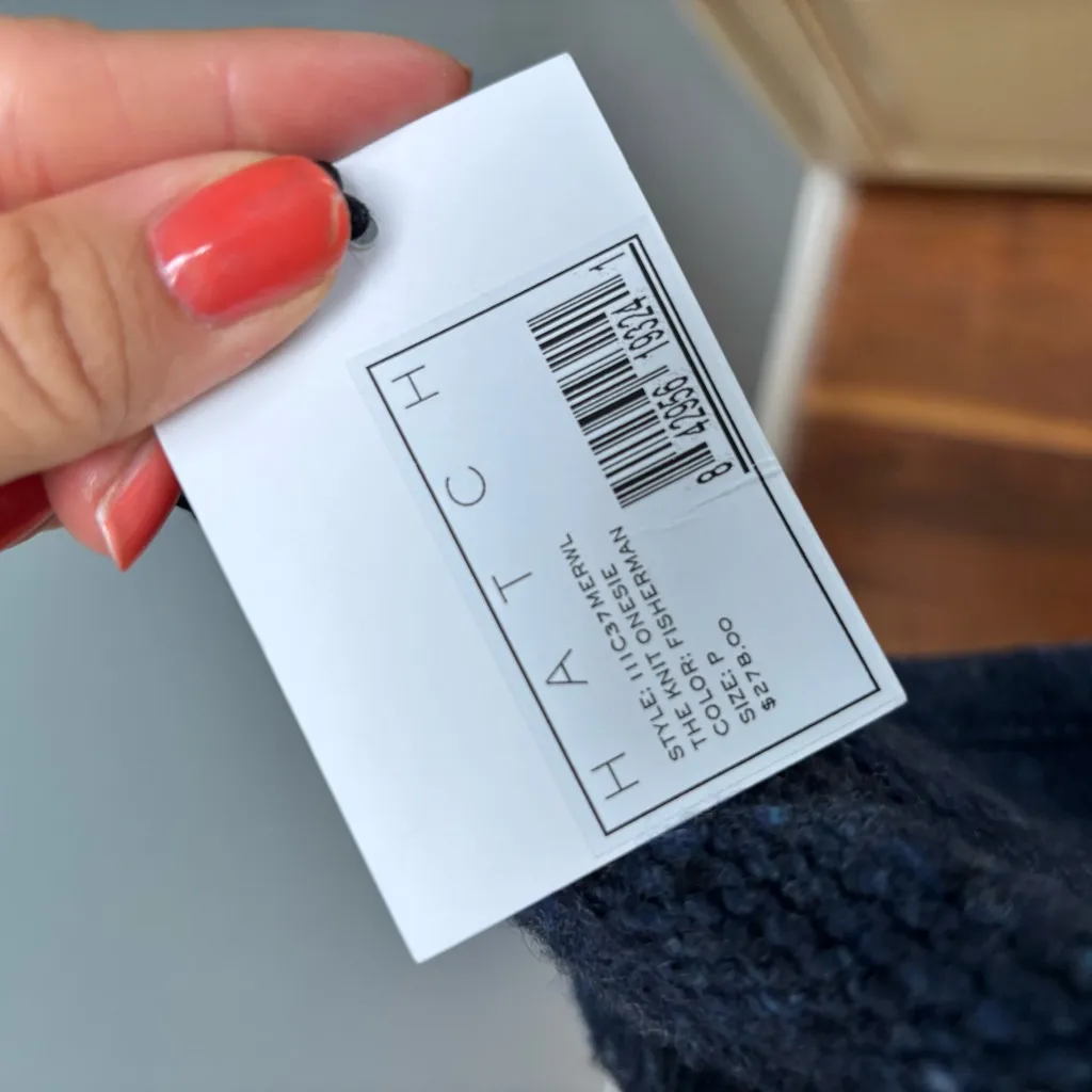 HATCH The Knit Onesie Jumpsuit In Navy Fisherman P Blue Size undefined - Image 9