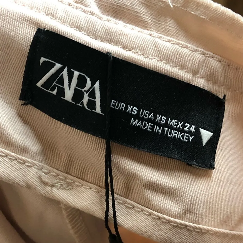 Zara Blush Pink High Rise Wide Leg Pants XS - Image 4