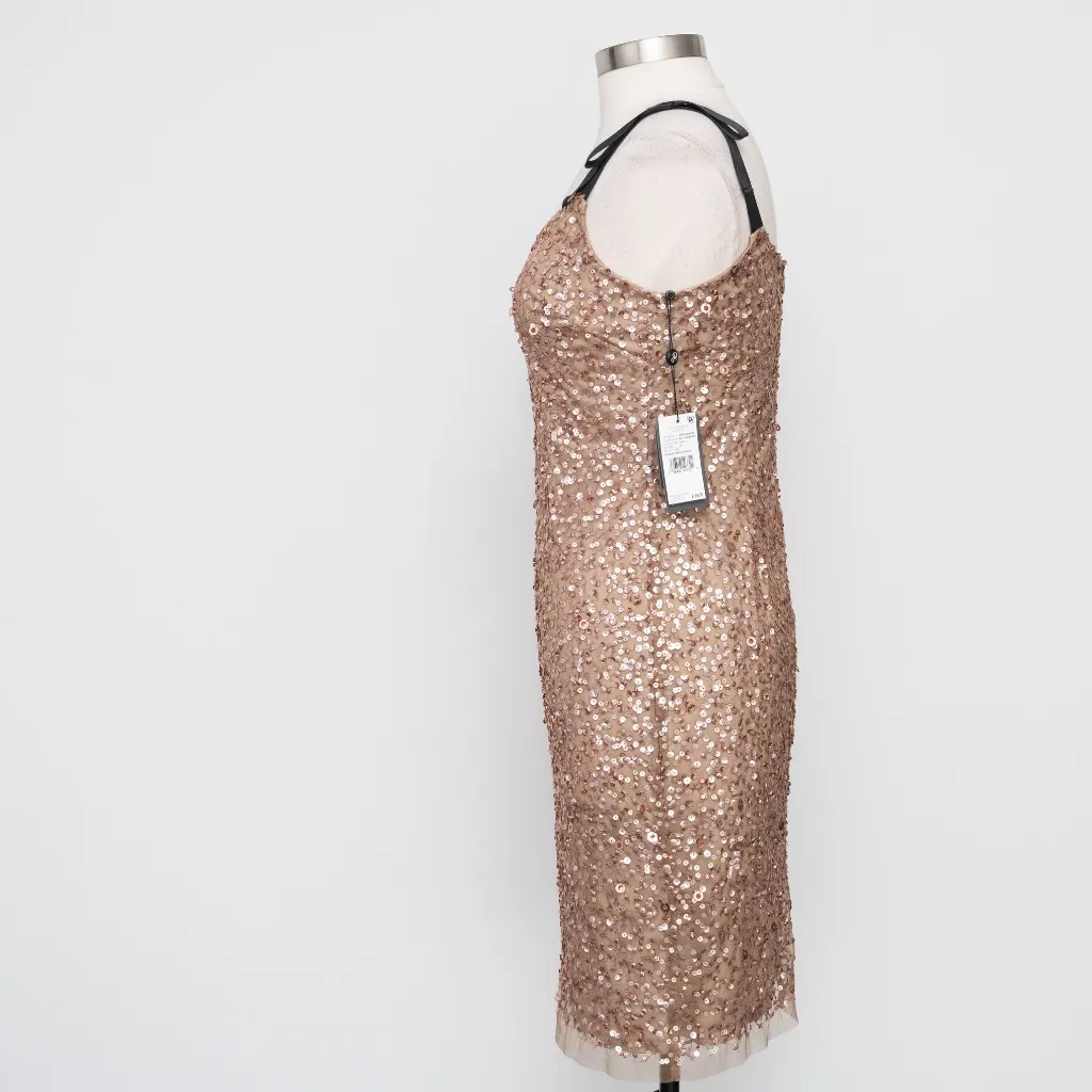 Adrianna Papell - Sequin Bow Straps  Dress - Image 5