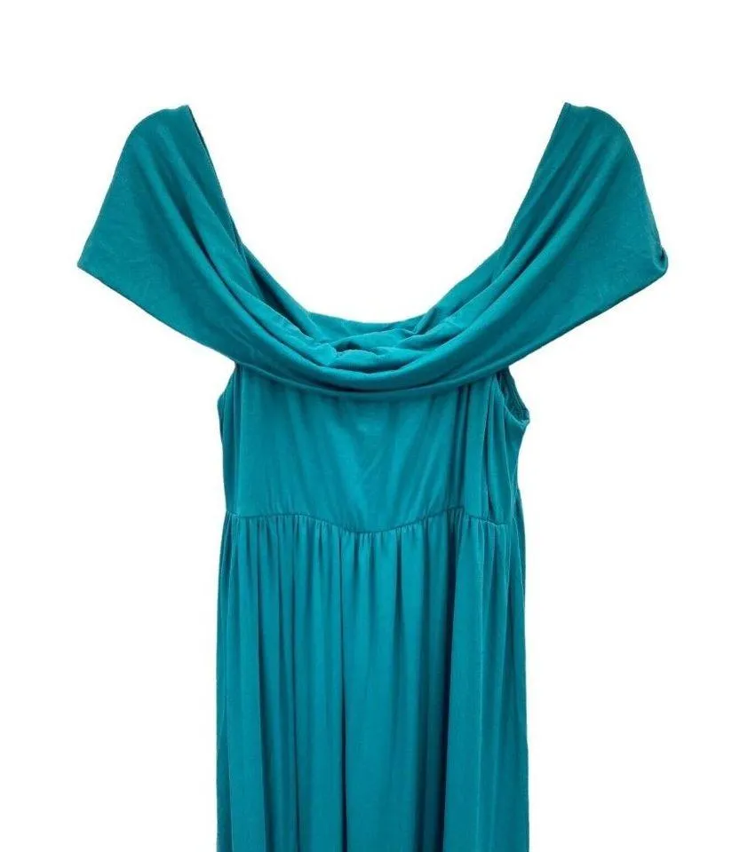 Rachel Pally Midsummer Maxi Dress Size Large Laguna Teal New NWT Stretch Coastal - Image 2