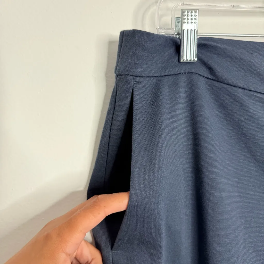 NWOT Eileen Fisher Cotton Blend Ponte Slim Pant In Ocean‎ Blue Size X-Large - Image 7