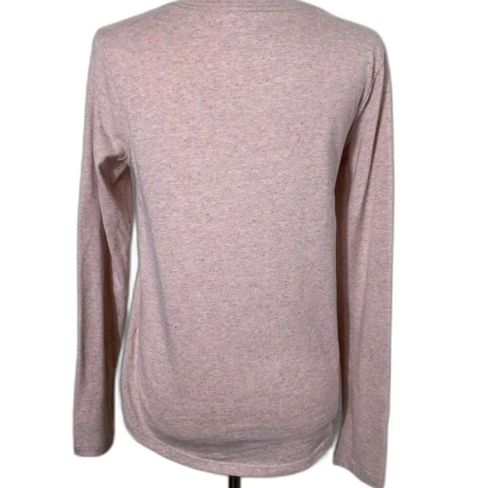 EUC Women's Carhartt Relaxed Fit V-Neck Long Sleeve Top Size Small - Image 4