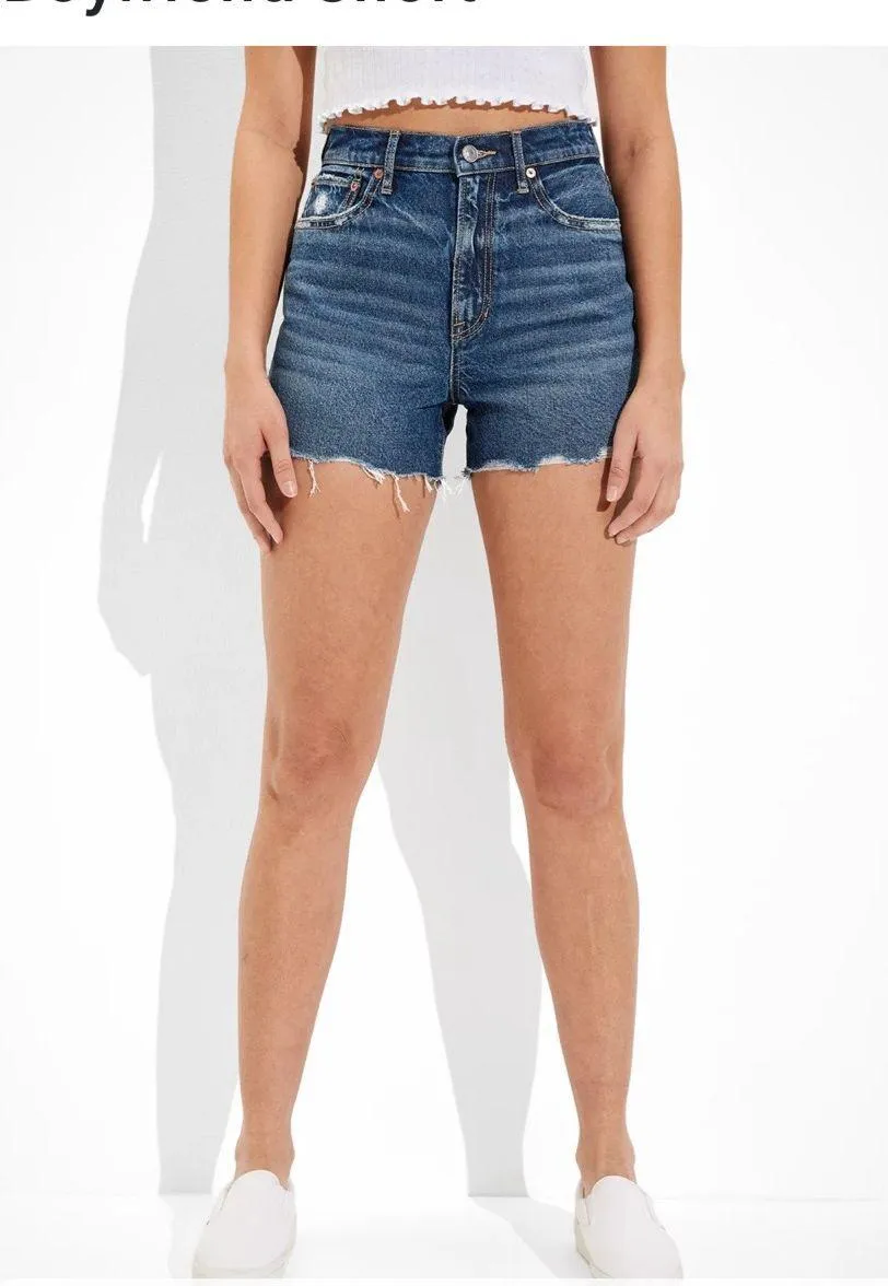 American Eagle Denim Highest Waist '90s Boyfriend Shorts (0) - Image 2