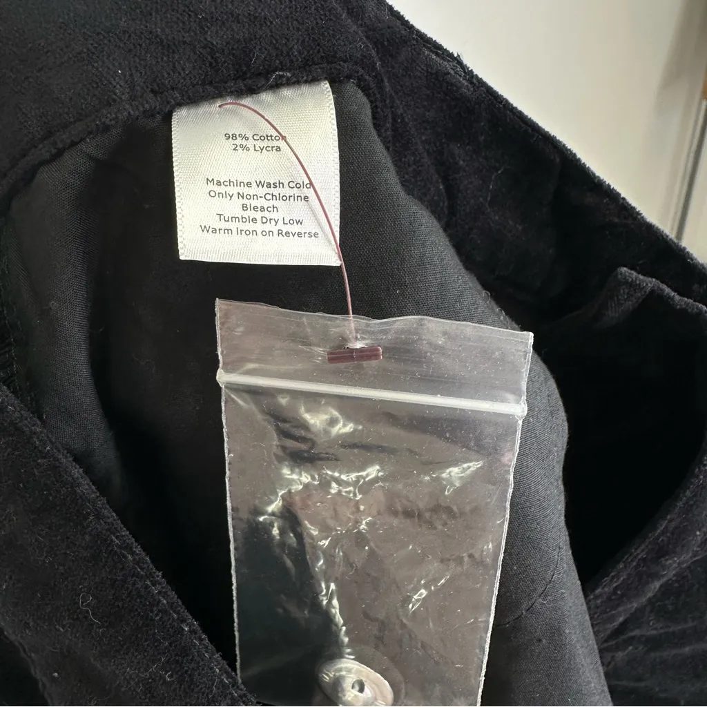 Talbots Velveteen‎ Signature Boot Pants Black Size 16 Pieties - Image 8