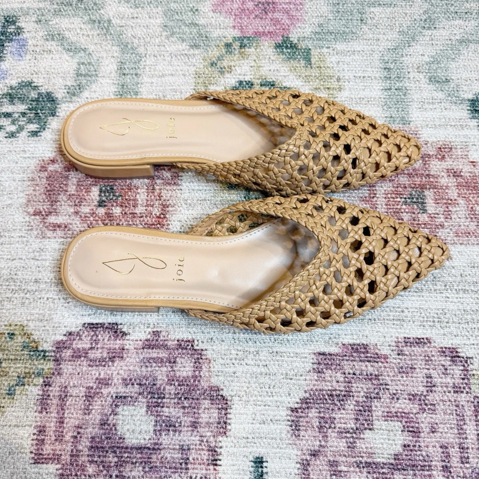 Joie Womens Woven Point Toe Slip On Shoes Size 7 Resort Vacation Coastal Casual - Image 3