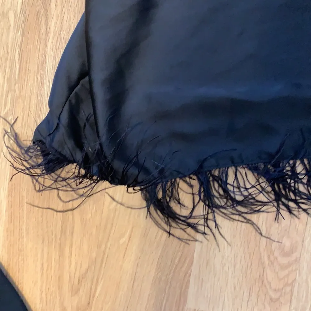 Feather top from Zara no feathers on the back of the shirt - Image 2