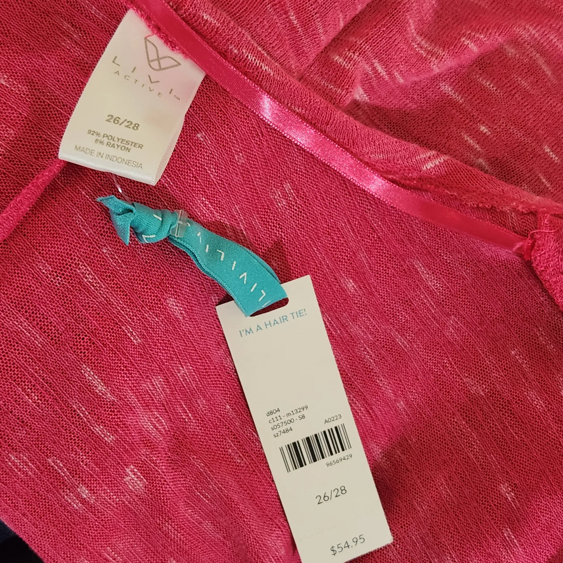 Livi Active Pink Open Front Cardigan NWT Size 26/28 Pink Draped Cardigan - Image 7