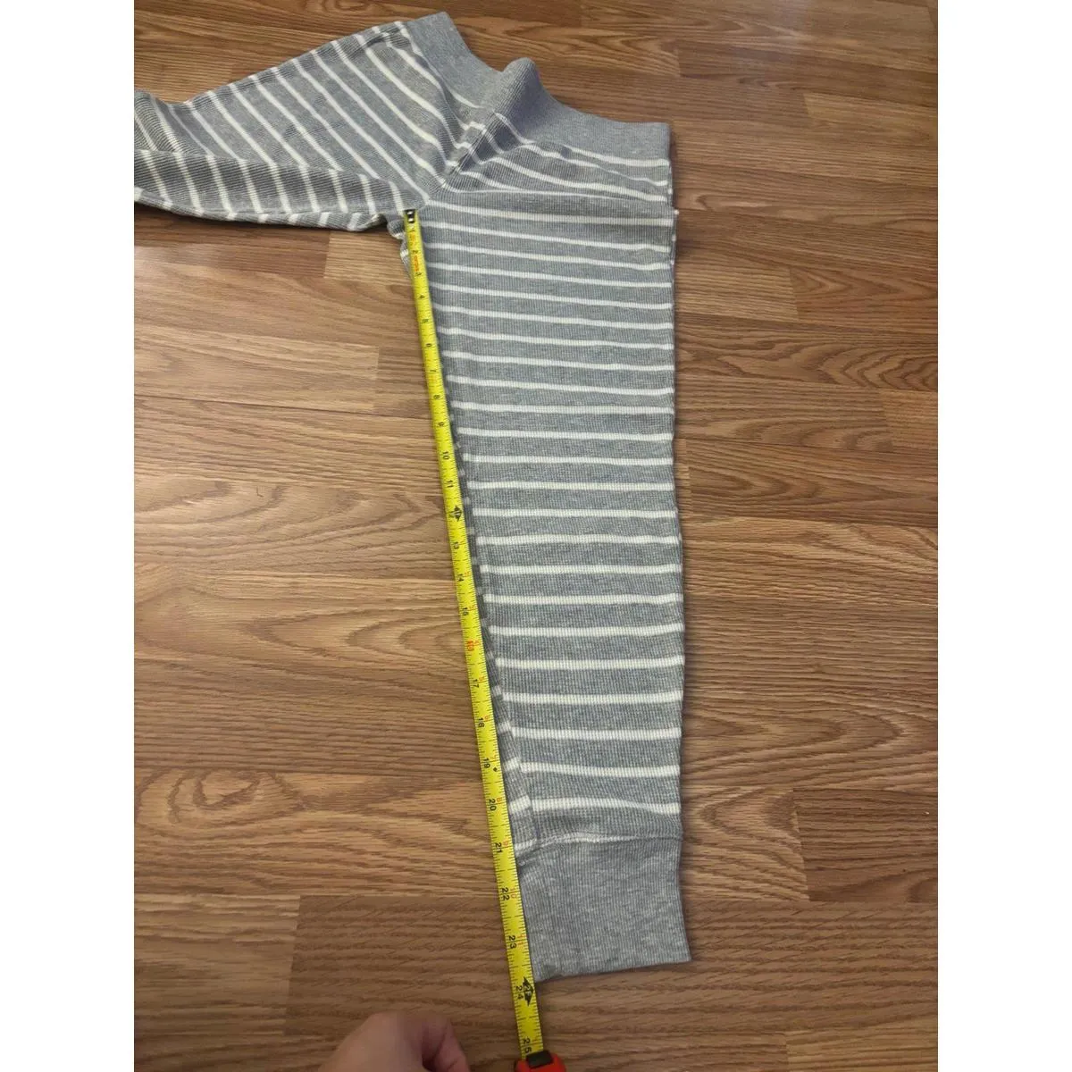 Gillian O’Malley Stripe Pajama Set Size Small Gray - Image 8