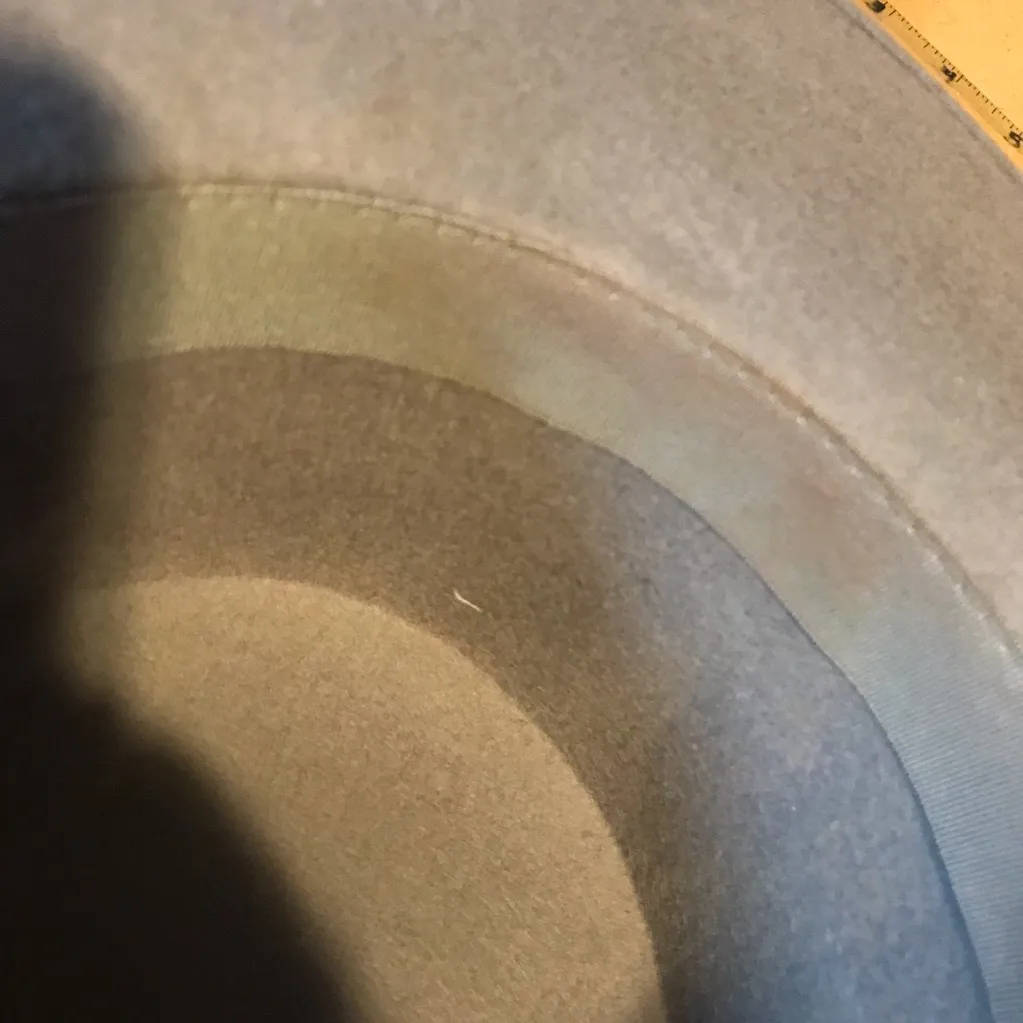 GRAY WOOL WIDE BRIMMED HAT WITH FEATHER TRIM - Image 12