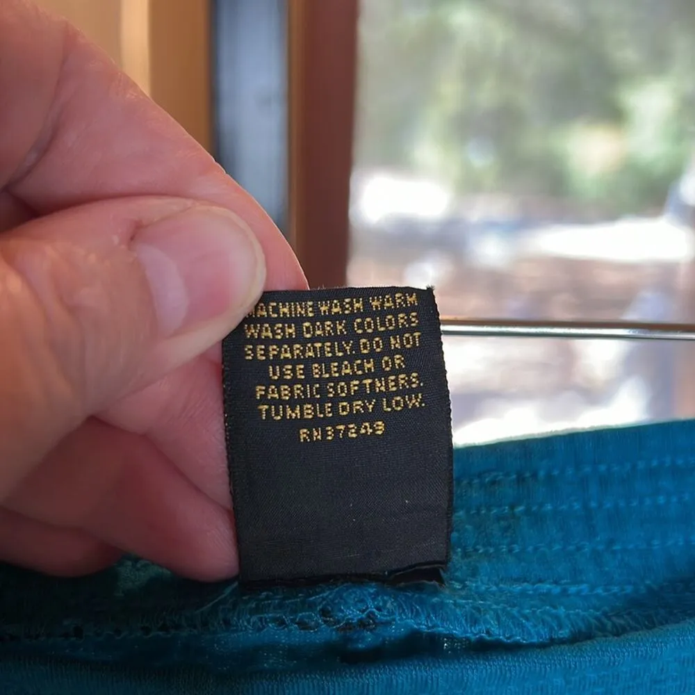 REI Teal Base Layer Leggings Size Small Blue - Image 4