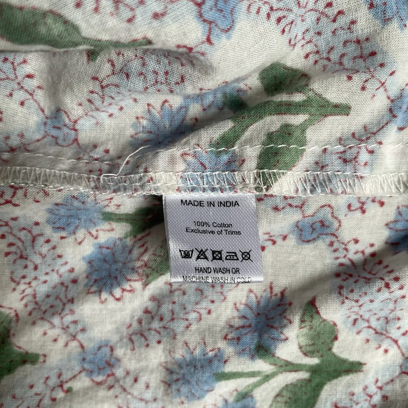 Karni Maxi Dress 2XL Floral Cotton Tiered India Boho Cottagecore Muumuu Lounge Size 2X - Image 6