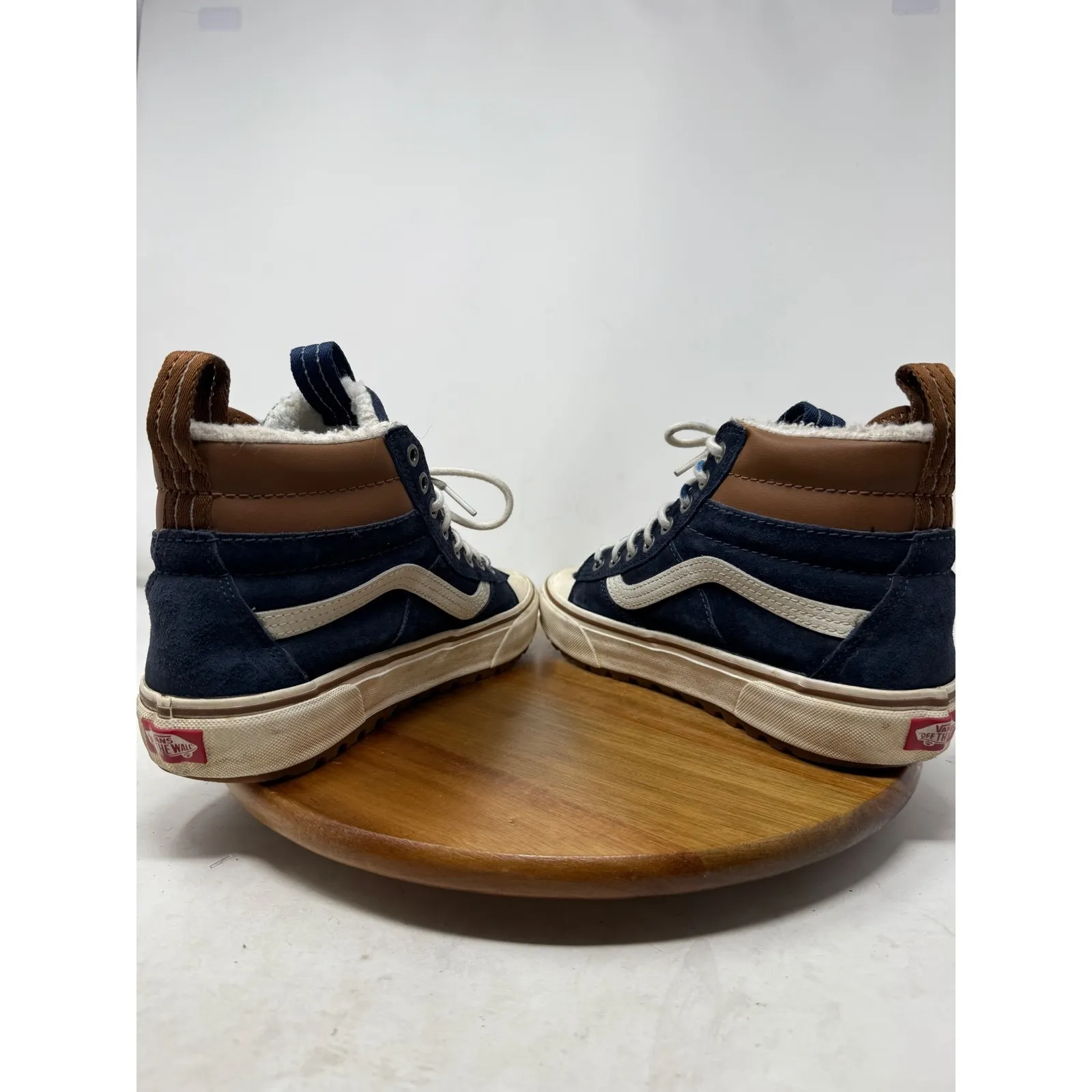 Vans Sk8-Hi MTE-2 Navy Blue Suede Leather High Top Sneaker Women's Size‎ 8.5 - Image 9