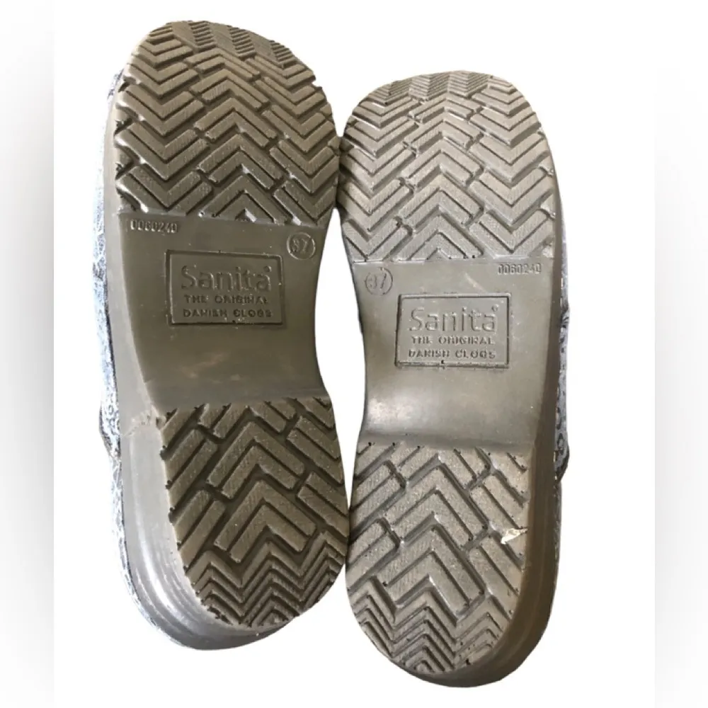 Sanita Original Danish Clog Size 6/37 Denim Blue Suede Leather Nurse Workwear - Image 2