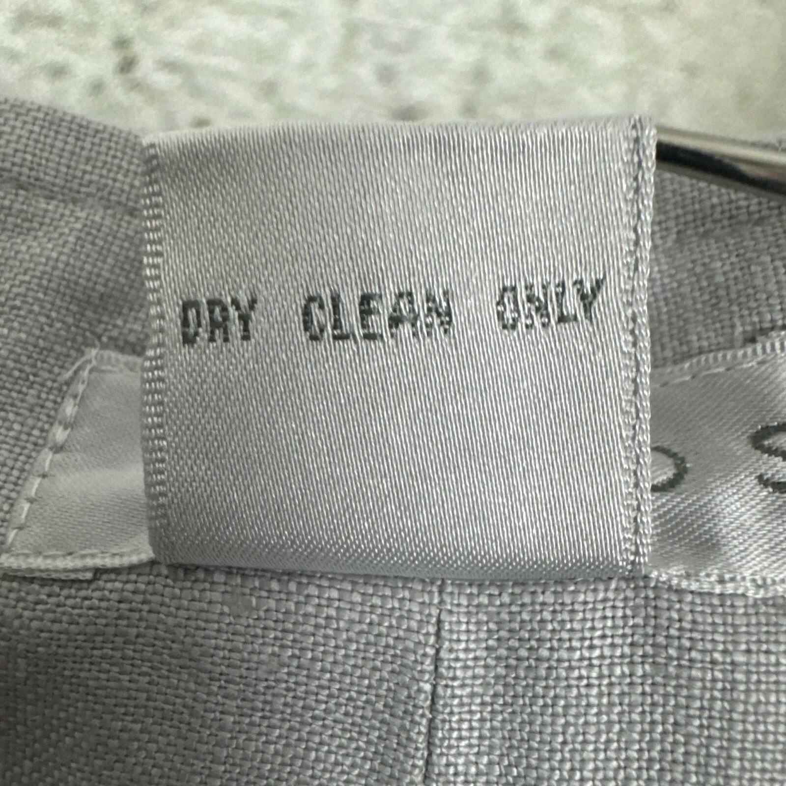 Tweeds Women's Light‎ Gray Linen Pleated High Waist Career Pants [Size 8] - Image 9