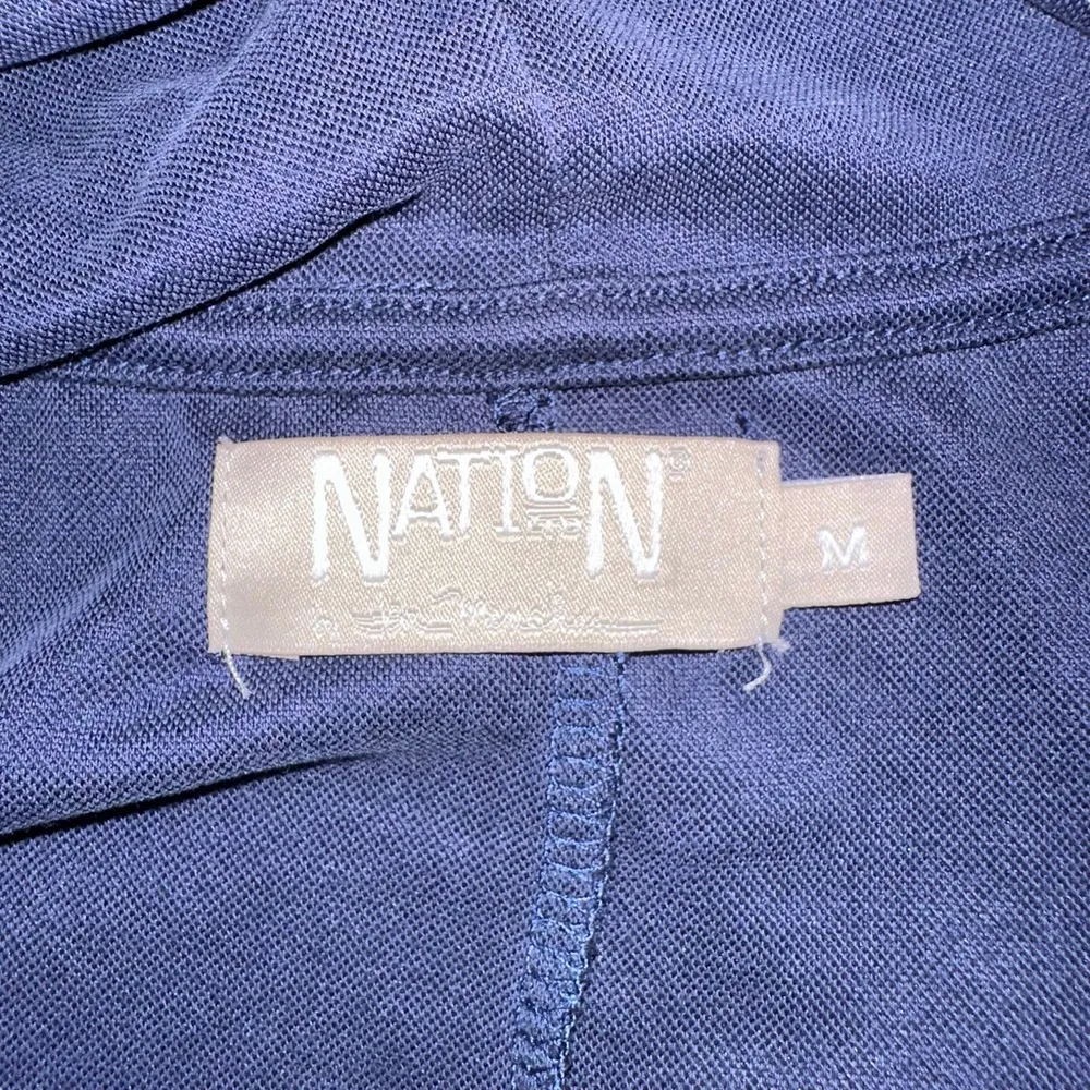 Nation LTD Flo Cowl Neck Modal Blend Blue Sleeveless Shift Dress M - Image 4