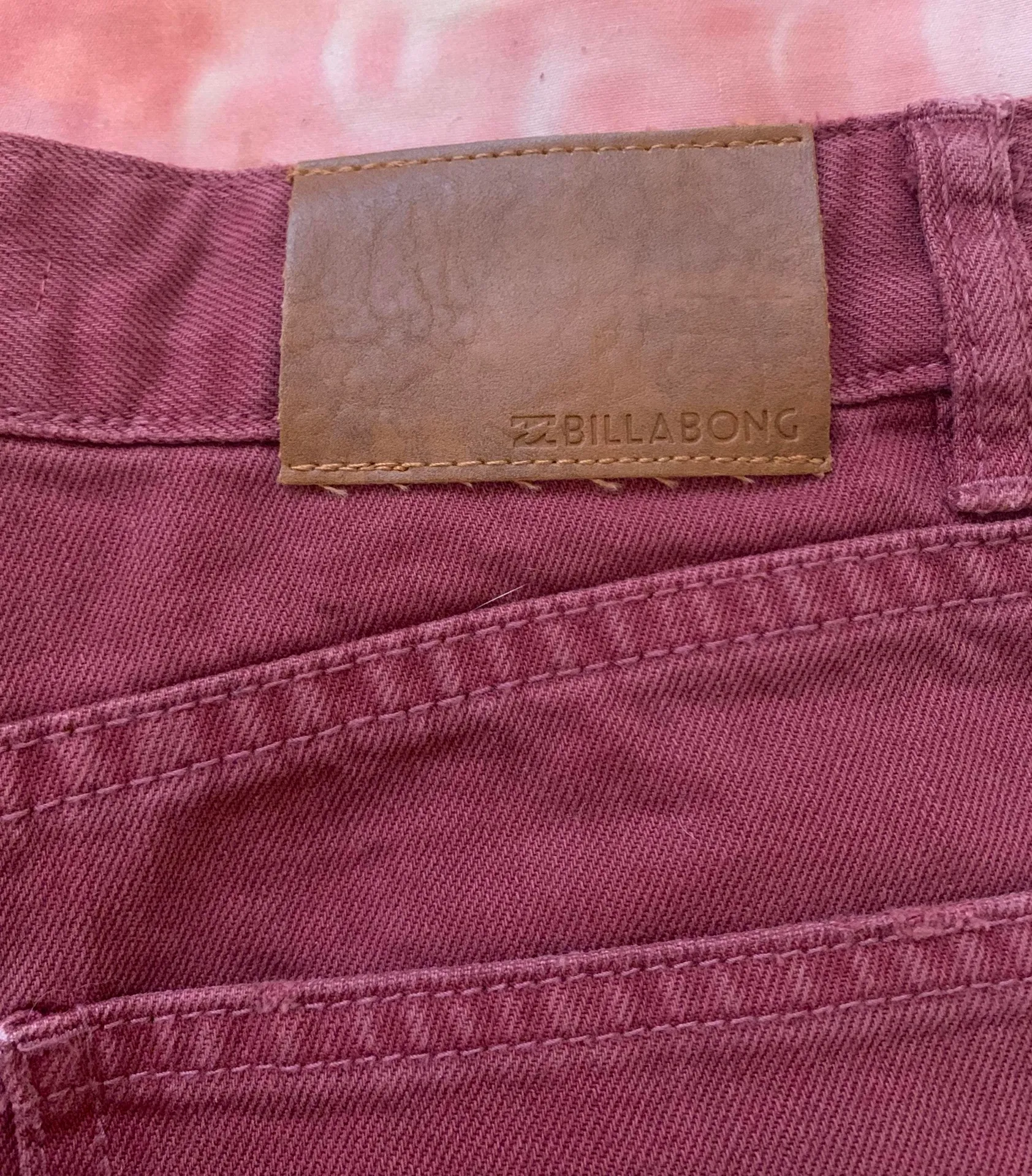 Maroon Jean Shorts - Image 6