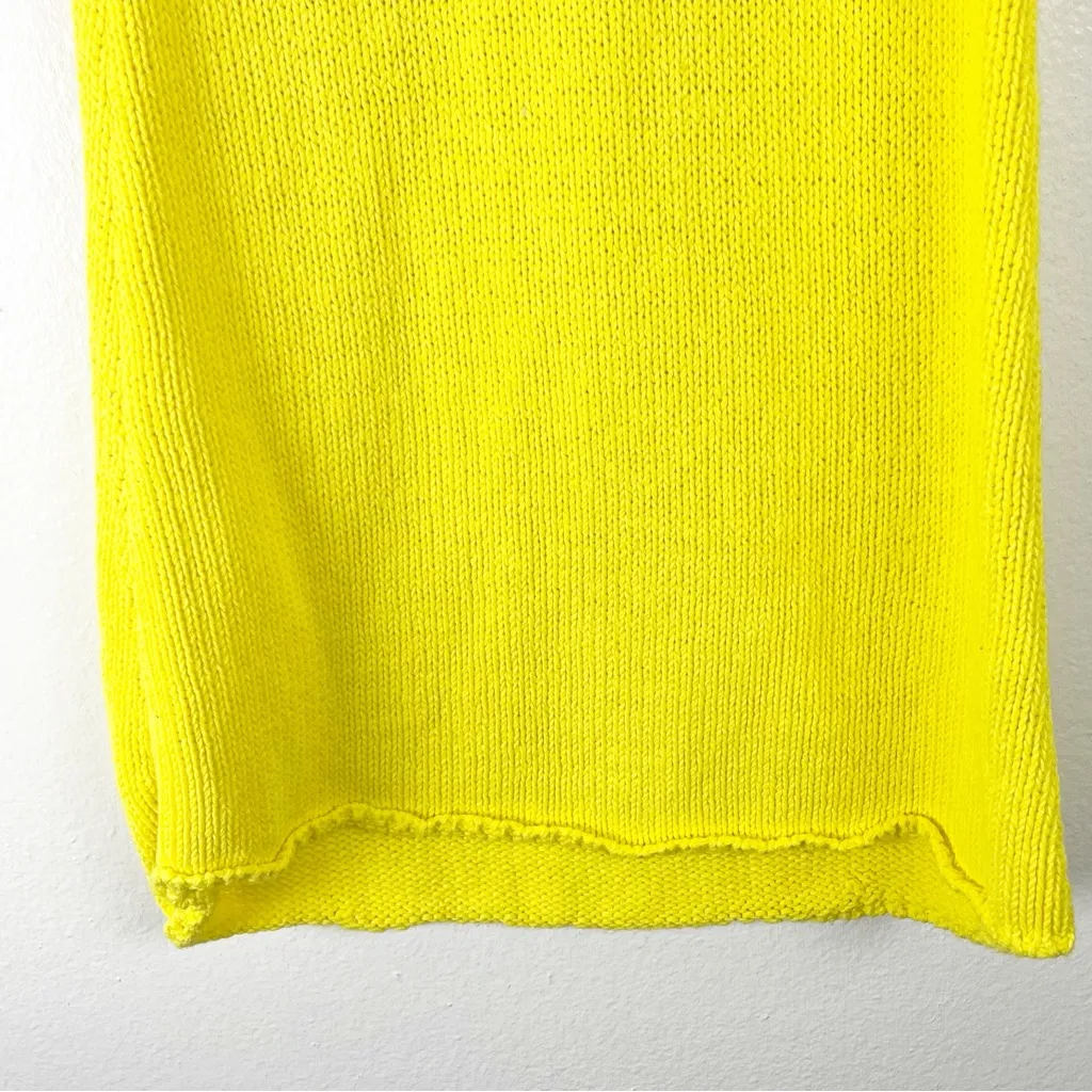 ZARA Yellow Crochet Knit Sleeveless Dress, Size Small - Image 9