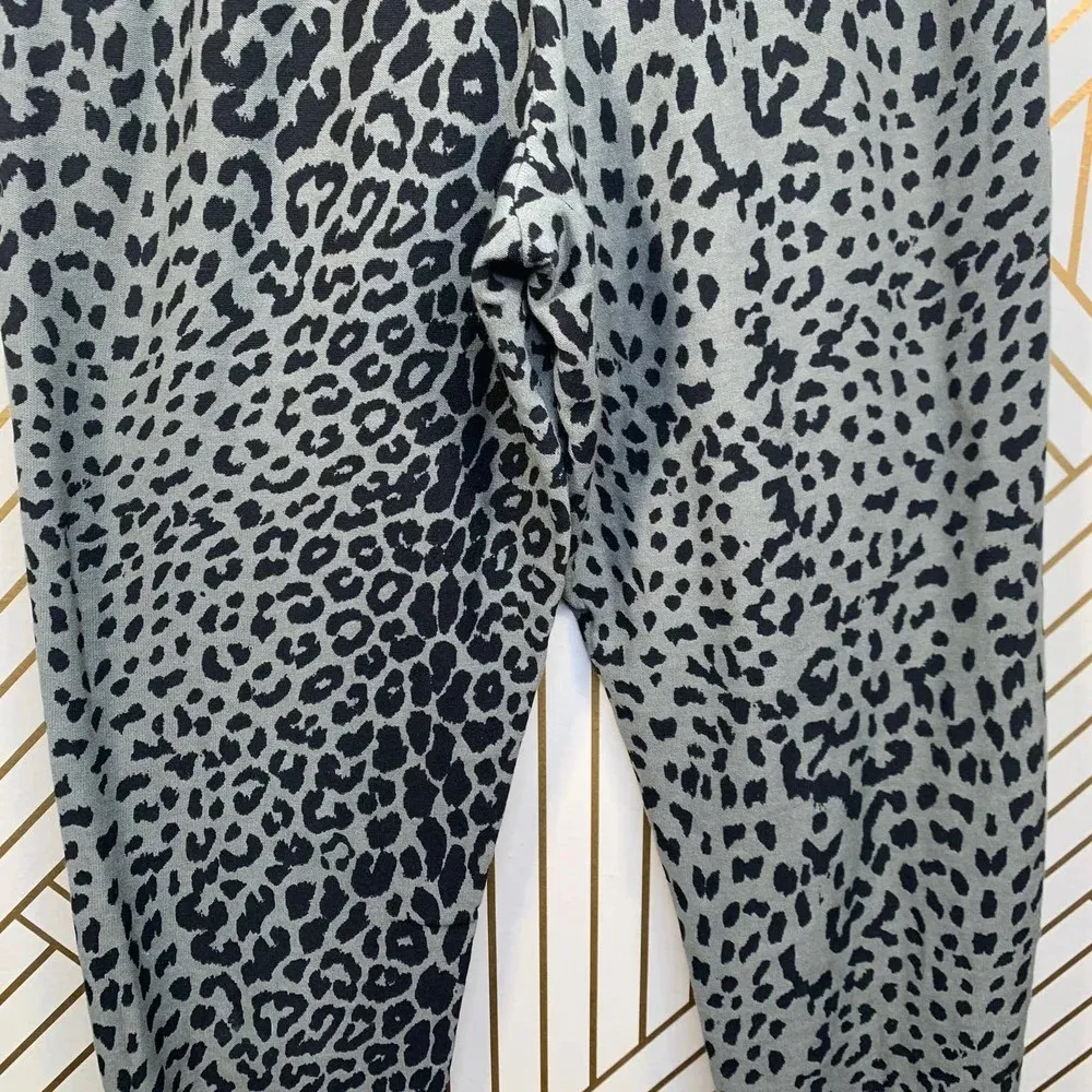 Chaser Cozy Knit Jogger‎ Sweatpant Safari Leopard - Image 8