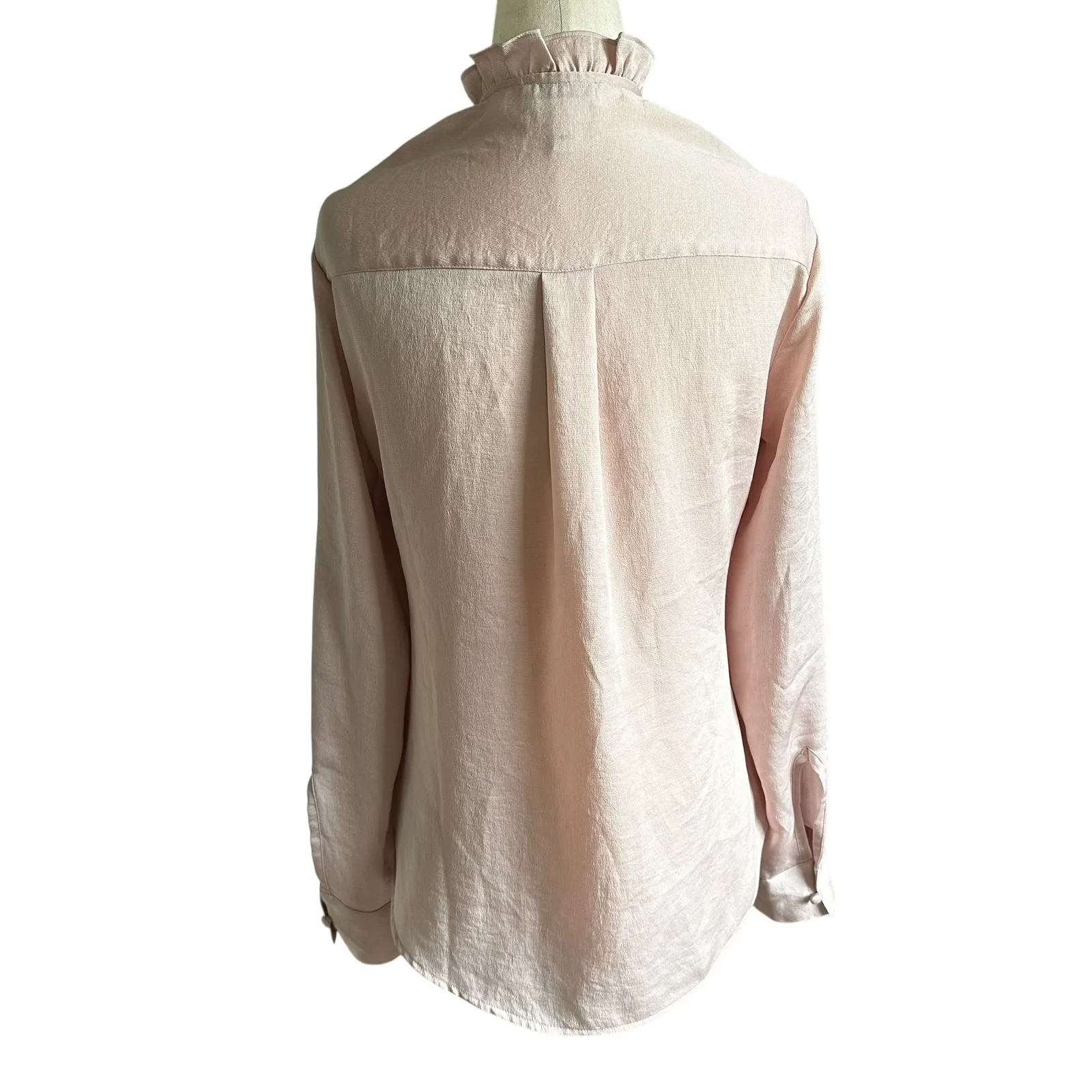 Express Pink Portofino Slim High Neck Top Women's Blouse Size XS | 44-2 - Image 2