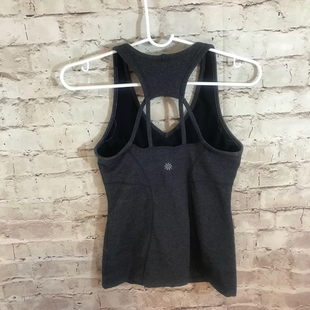Athleta Equator Racerback Charcoal Tank - Image 6