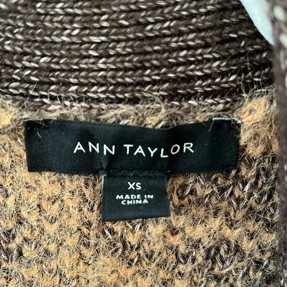 Ann Taylor animal print coatigan (coat and cardigan hybrid) in size XS - Image 3