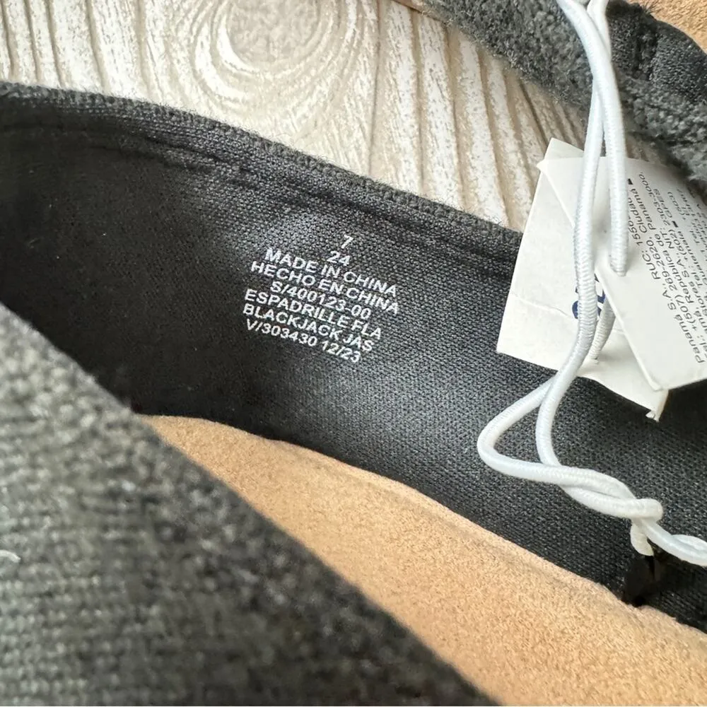 Old Navy Women's Low heel Black Jack Slip On Espadrille Shoes Sz  7 - Image 6