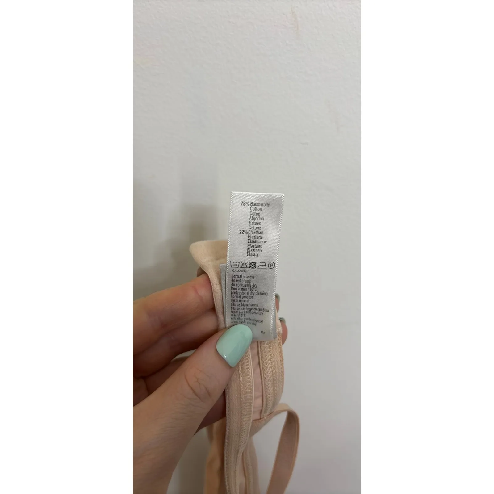 HANRO Bralette Womens 34A Beige Nude Cotton Sensation Soft Cup Wireless Tan Size undefined - Image 5