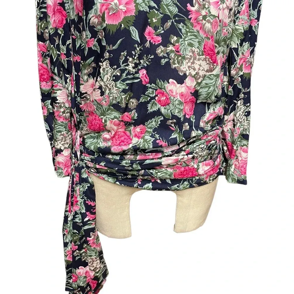 RE/DONE x The Attico‎ Side Cascade Top Assorted Floral Print Size Large - Image 3
