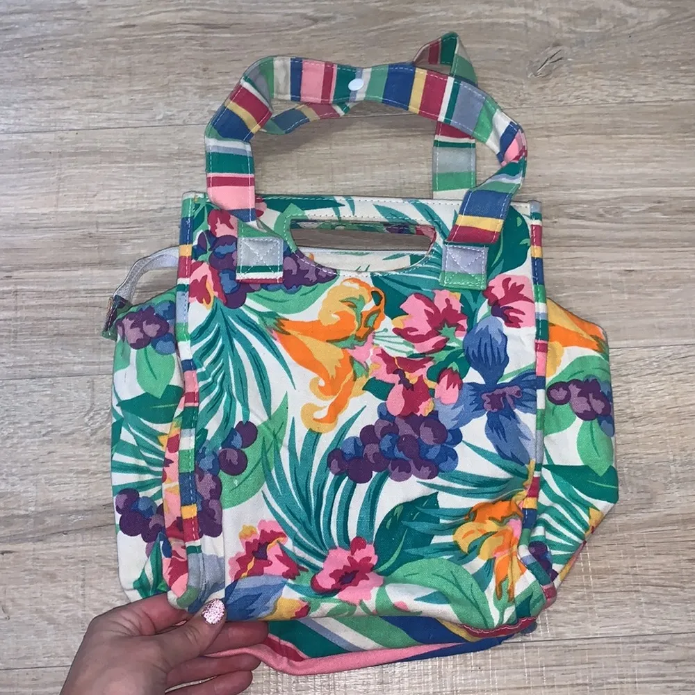 Modern Classics colorful floral baby bottle bag Pink - Image 3