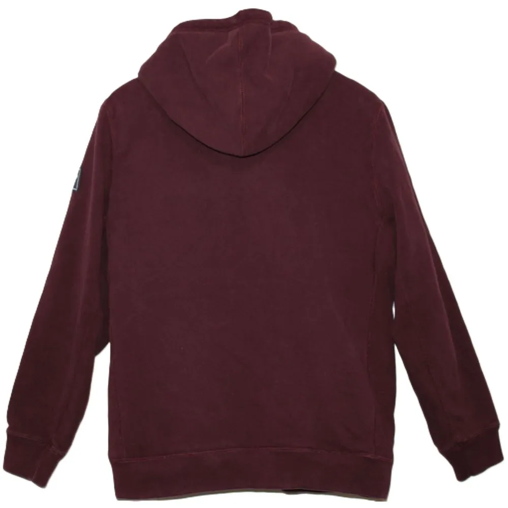 Womens Abercrombie & Fitch Brown Cotton Zip-Up Hoodie Front Pockets Coat Size M - Image 2