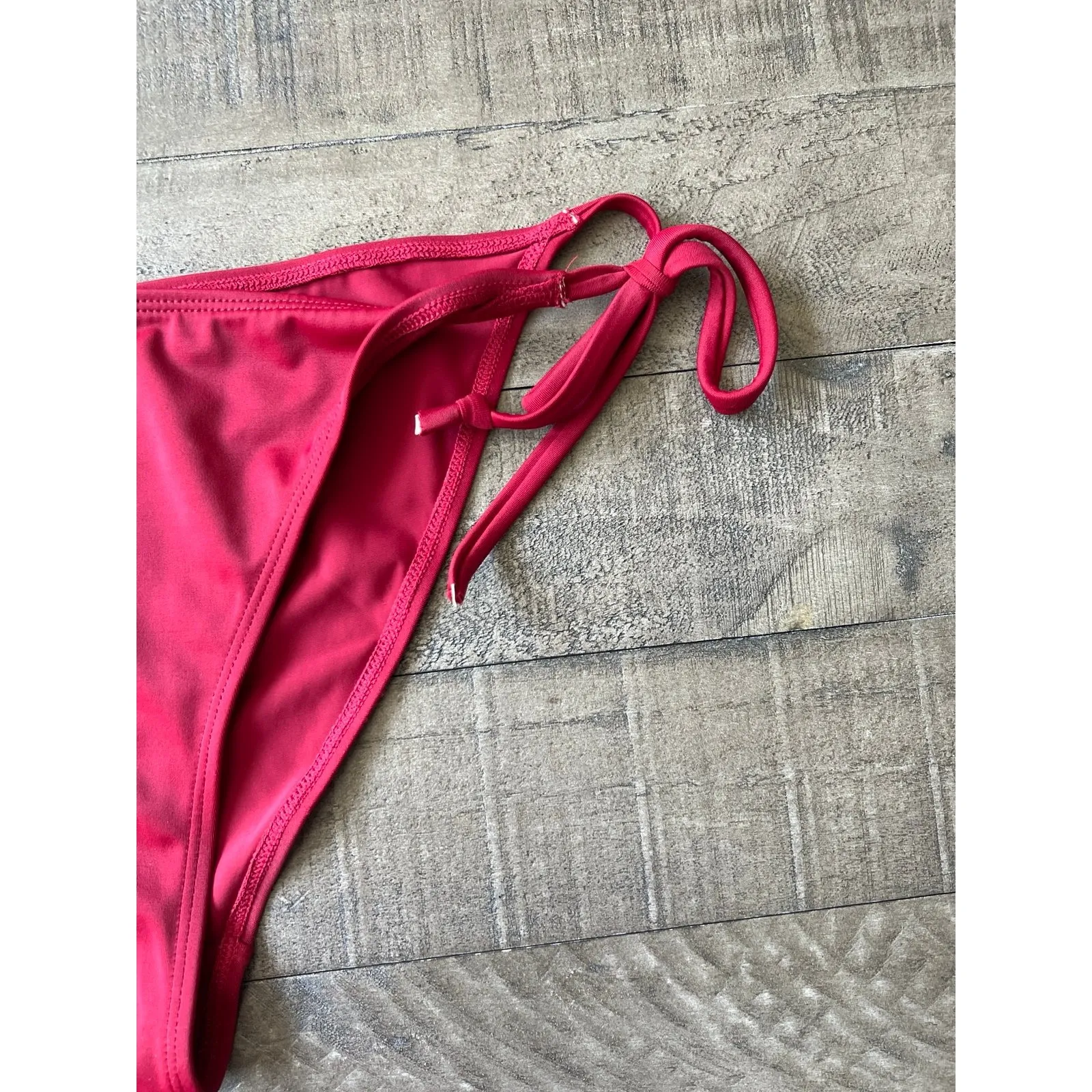 Doina Women's‎ Red Side Tie Bikini Bottoms Size Large - Image 4