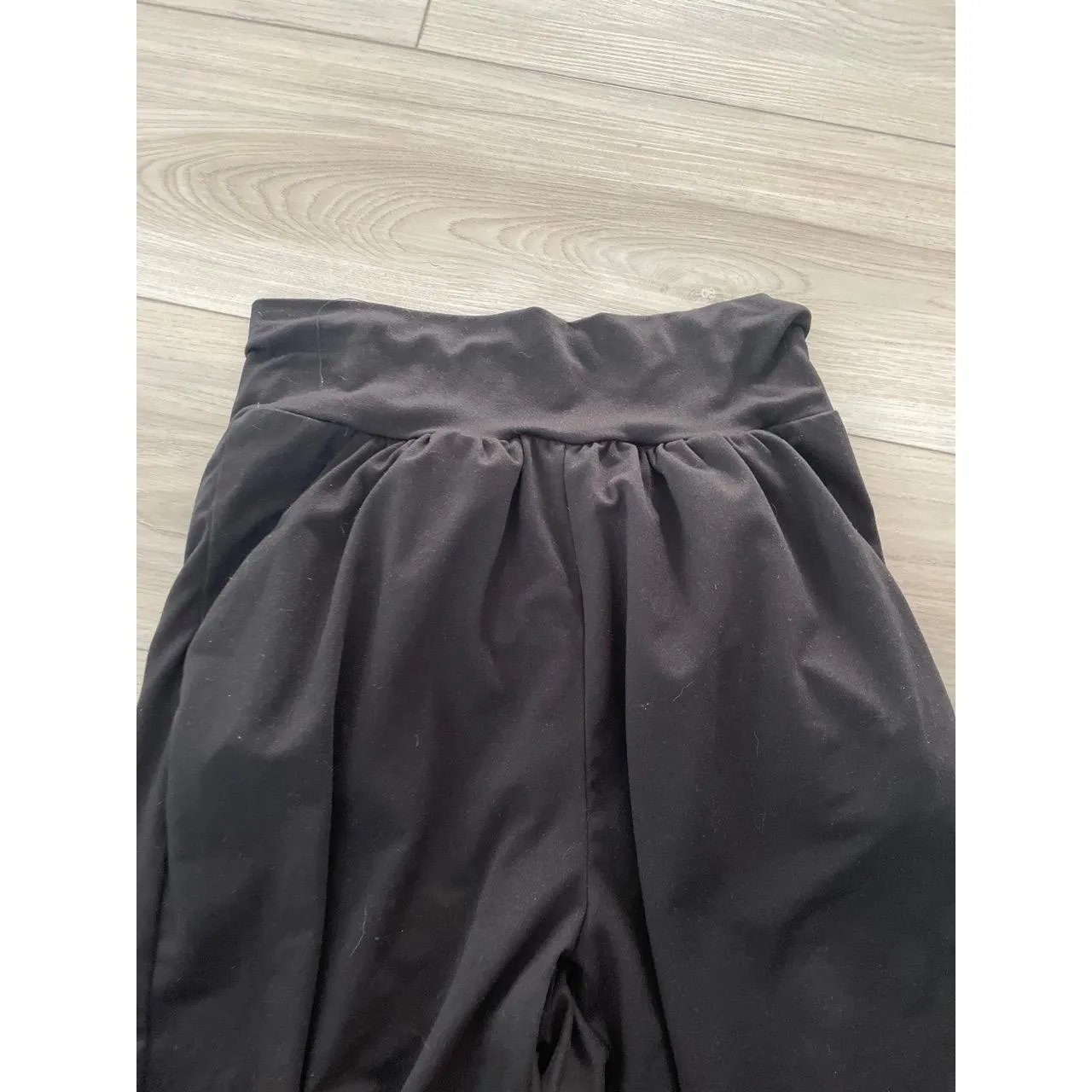 Amazon Womens Black Elastic Waistband Cuffed Joggers Pants Size‎ Small - Image 2