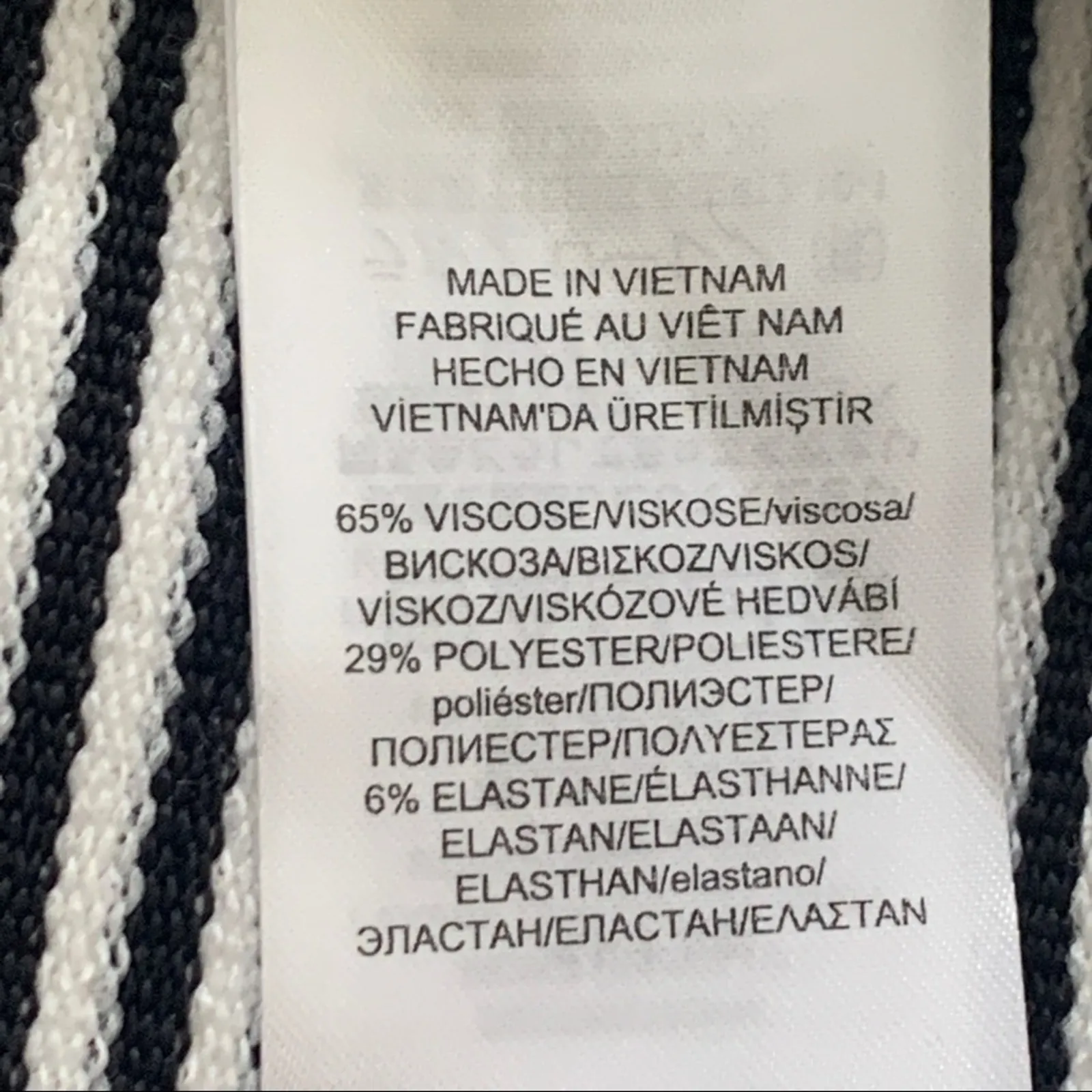 Lauren Ralph Lauren Top Sweater Black White Stripe Loose Cowl Neck XL - Image 10