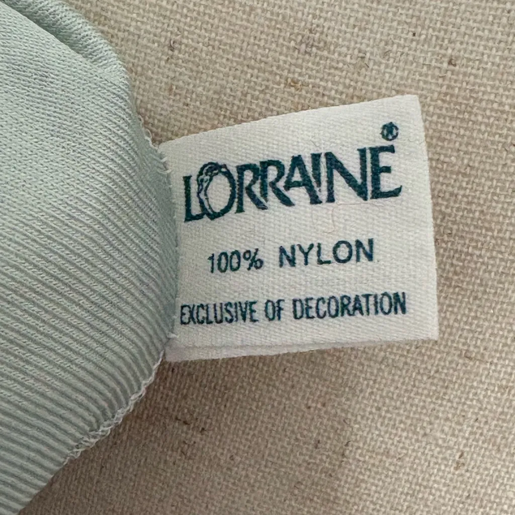 Vintage Lorraine Nylon Lace Blue Slip Dress & Robe Sz M - Image 5